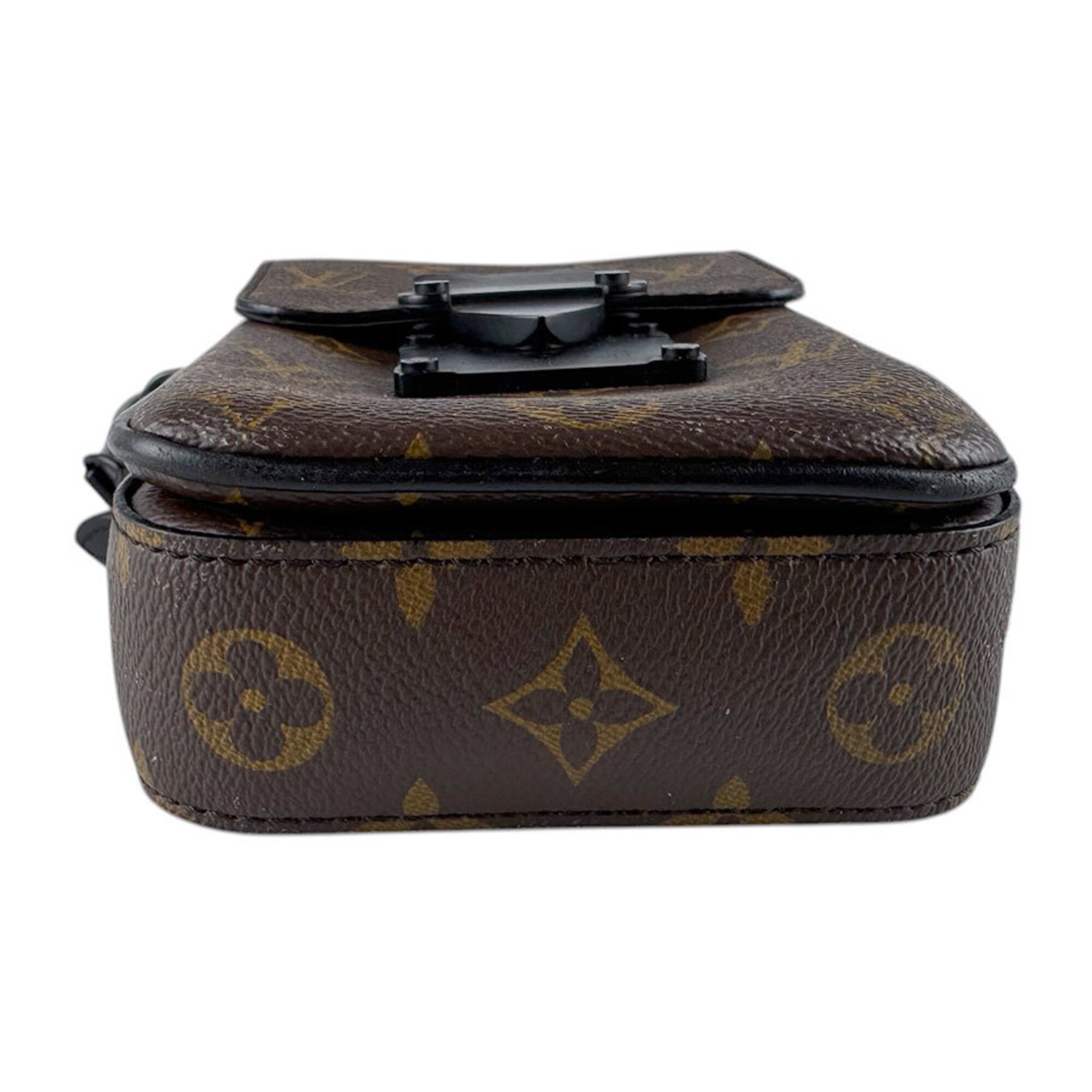 Louis Vuitton Black Brown Monogram Macassar Monogram Shoulder Bag (Pre-Owned)