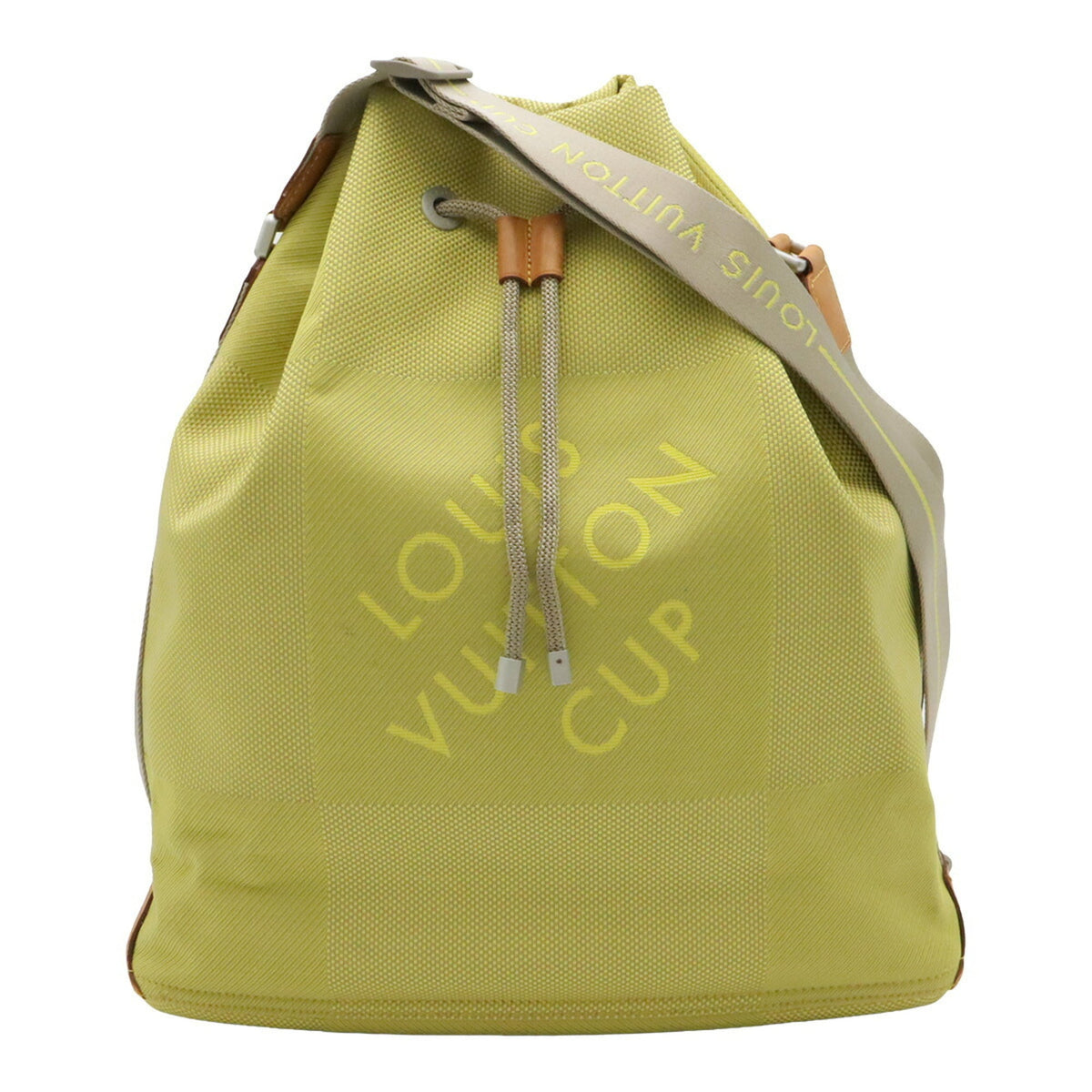 Louis Vuitton Lime Yellow Damier Geant Canvas Handbag Shoulder Bag (Pre-Owned)