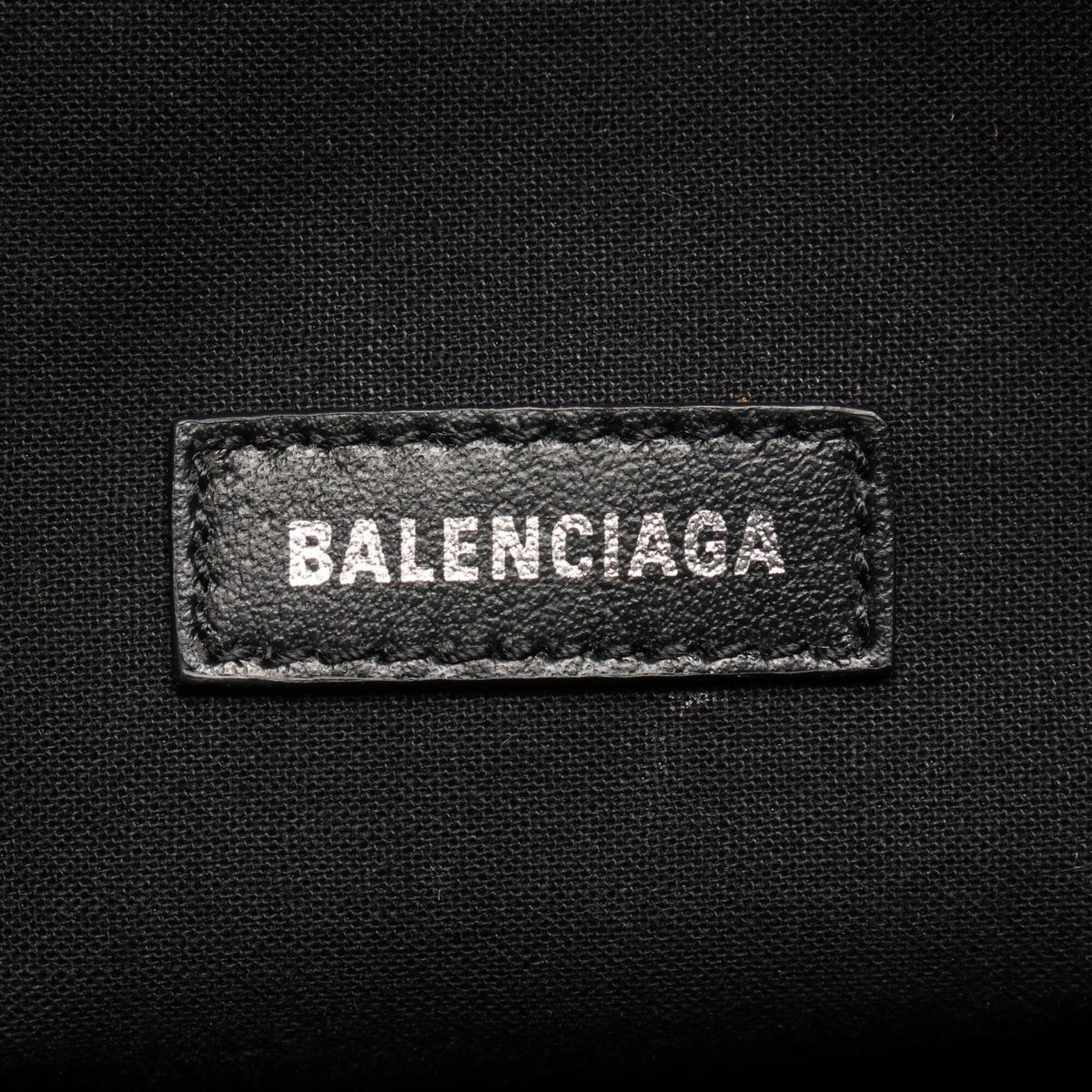 Balenciaga Black Ivory Canvas Handbag Tote Bag (Pre-Owned)