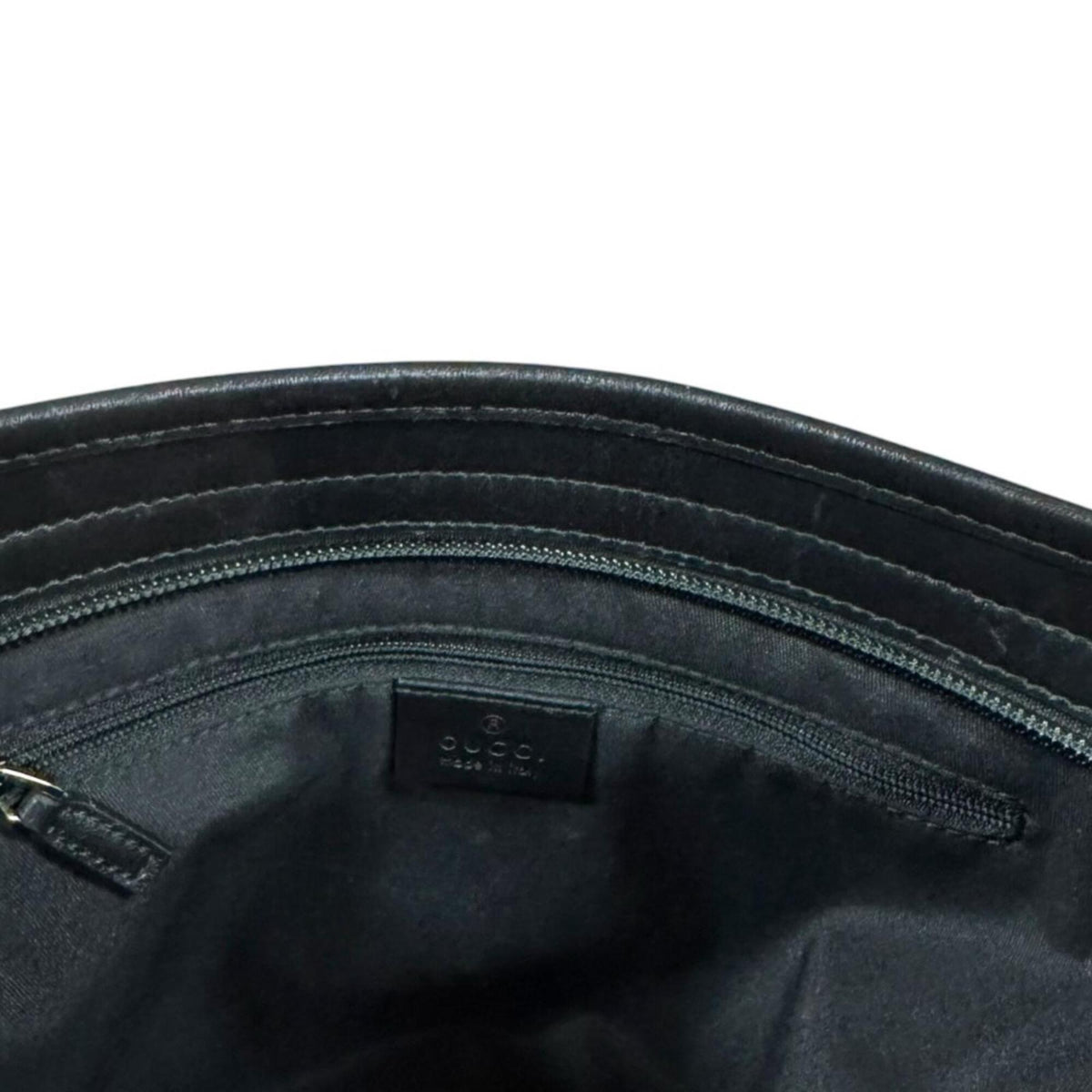 Gucci Black Brown Gg Canvas Leather Shoulder Bag (Pre-Owned)