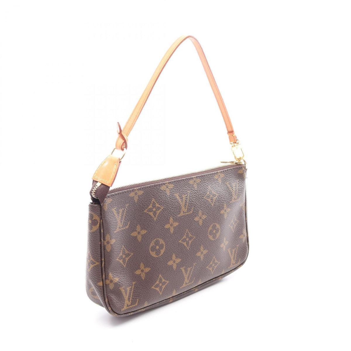 Louis Vuitton Brown Monogram Coated Canvas Leather Handbag (Pre-Owned)