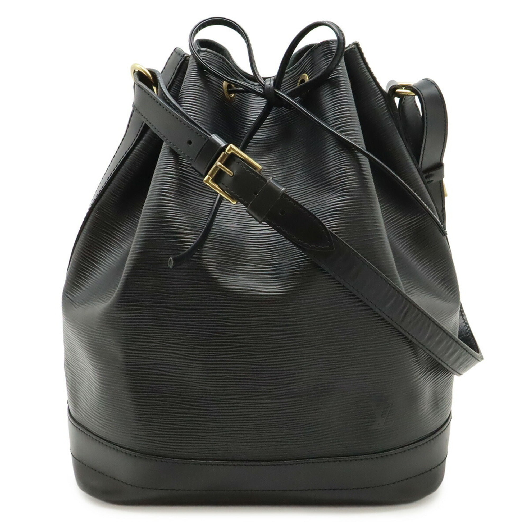 Louis Vuitton Black Noir Epi Leather Shoulder Bag (Pre-Owned)