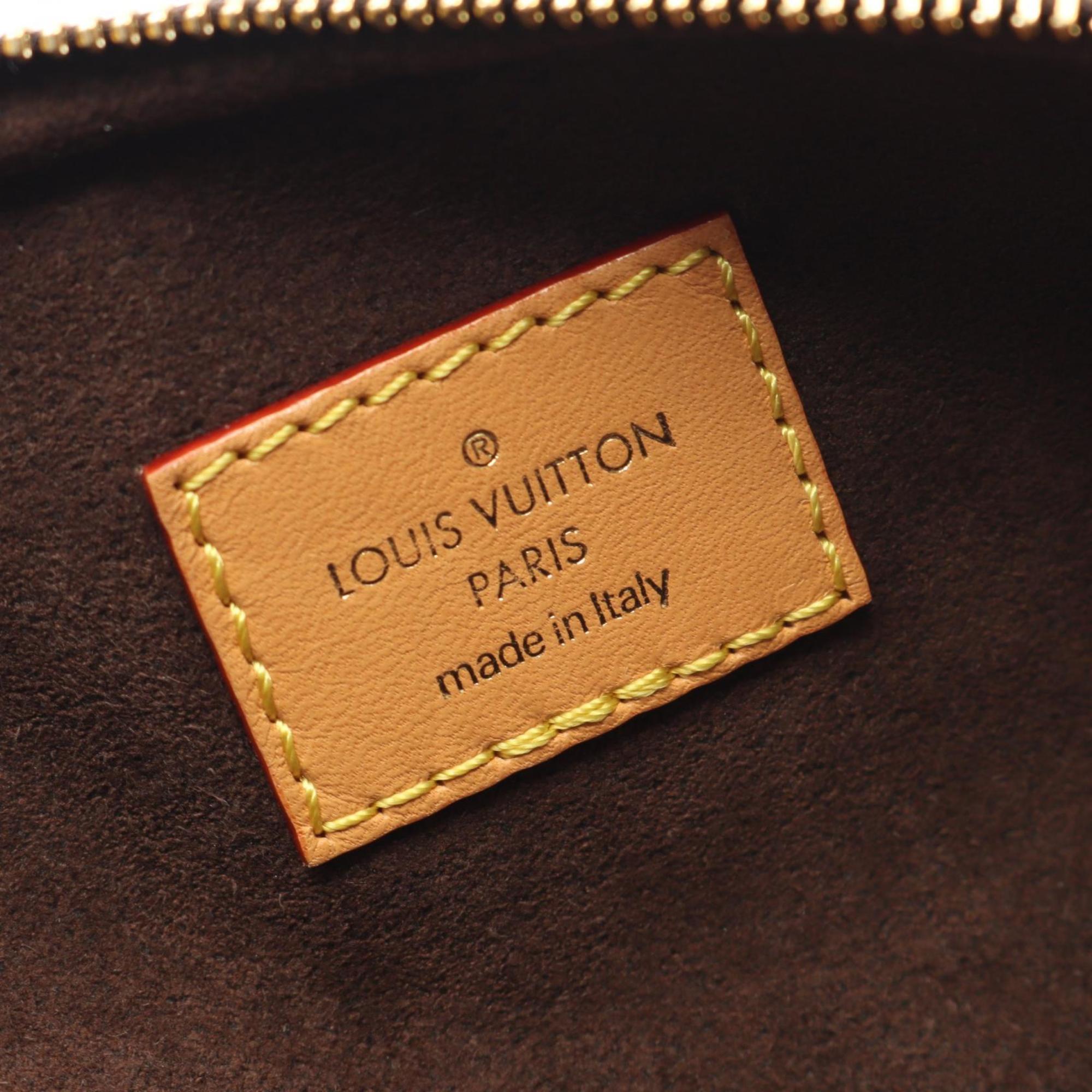 Louis Vuitton Brown Monogram Coated Canvas Leather Handbag (Pre-Owned)