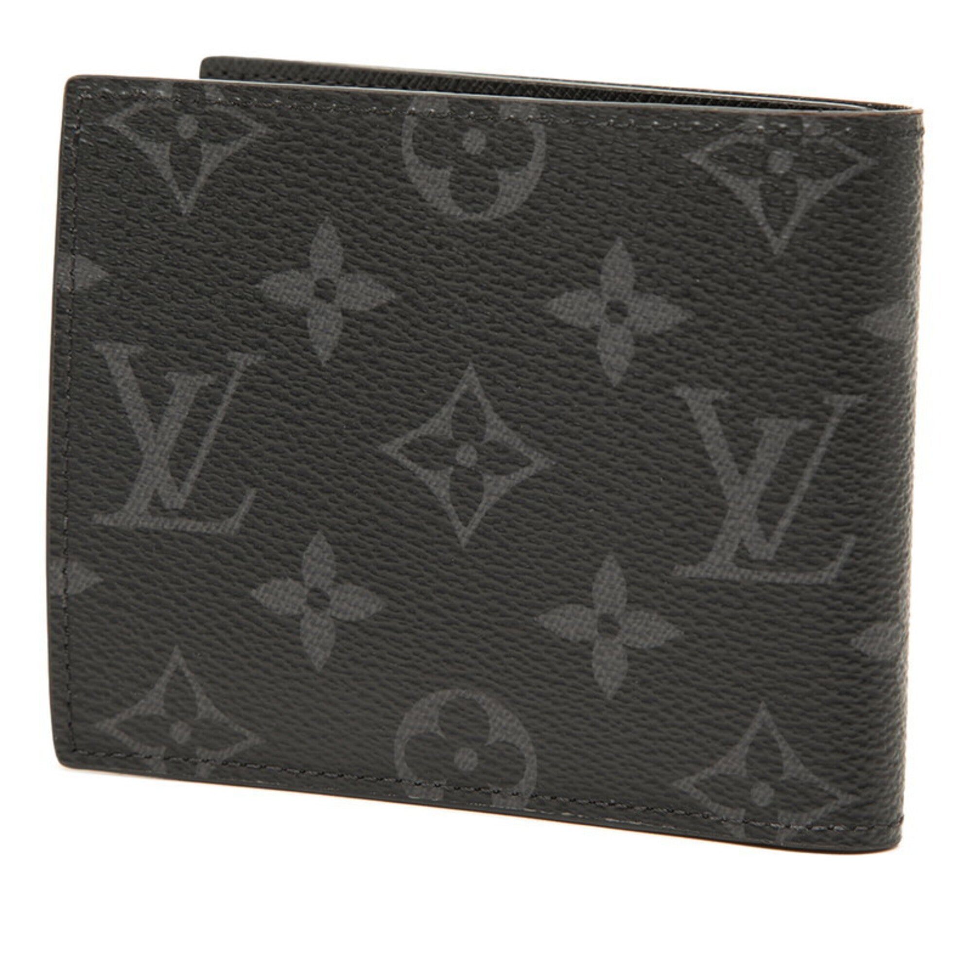 Louis Vuitton Black Pvc Leather Wallet (Bi-Fold) (Pre-Owned)