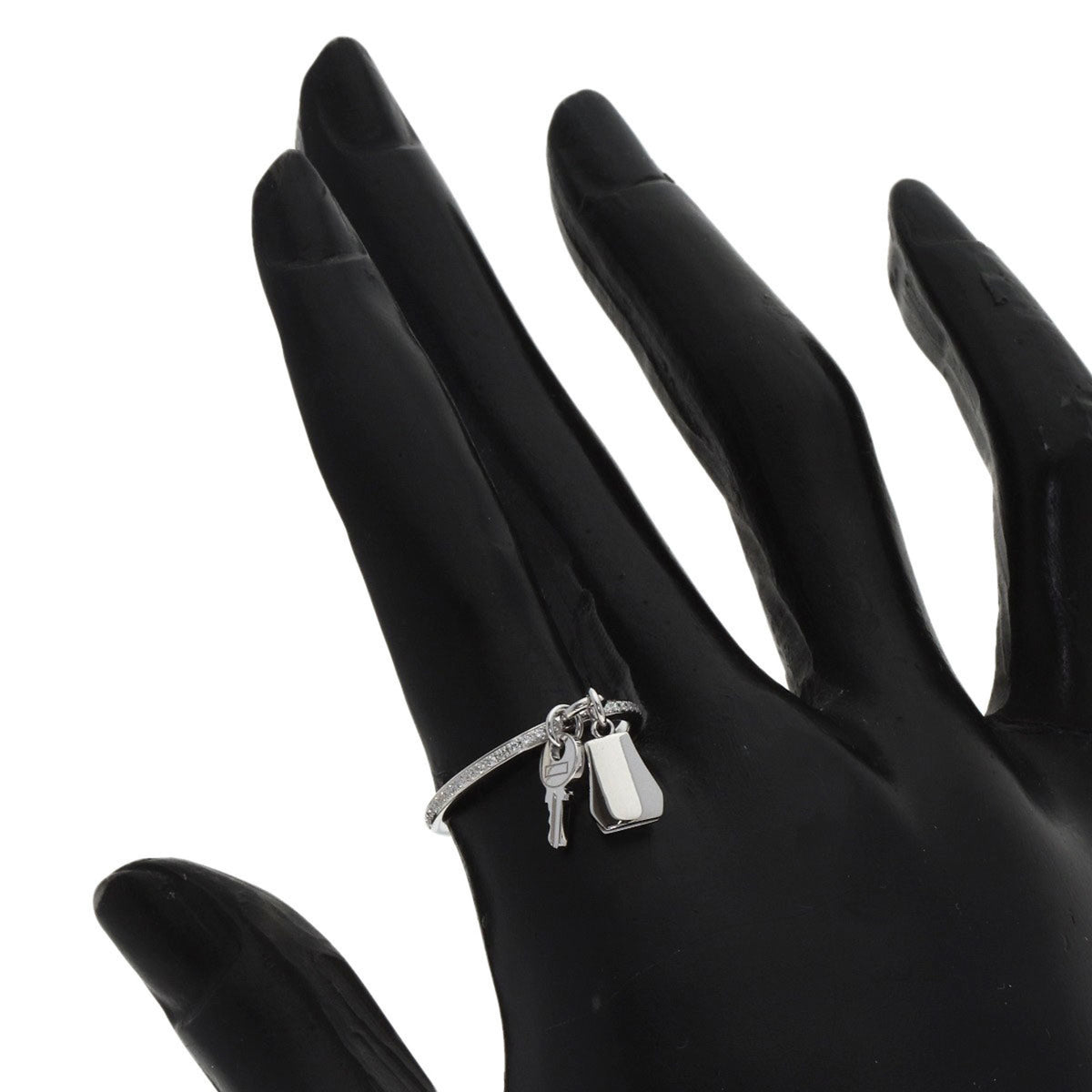 Hermes White Gold (18K) Band Ring (Pre-Owned)
