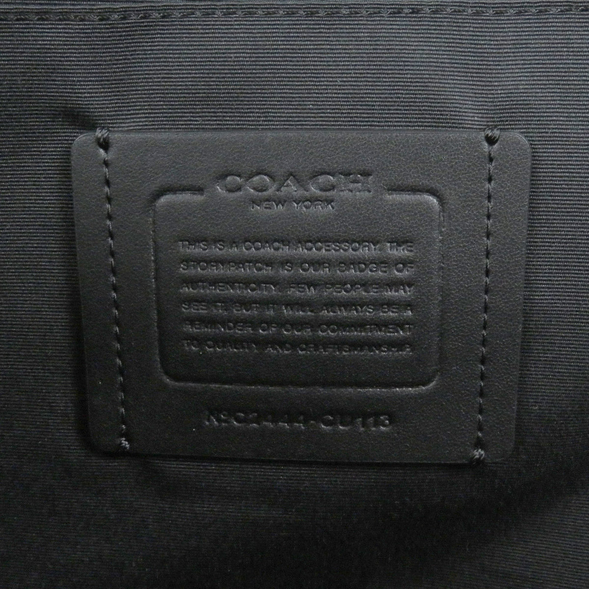 Coach Black Leather Clutch Bag (Pre-Owned)