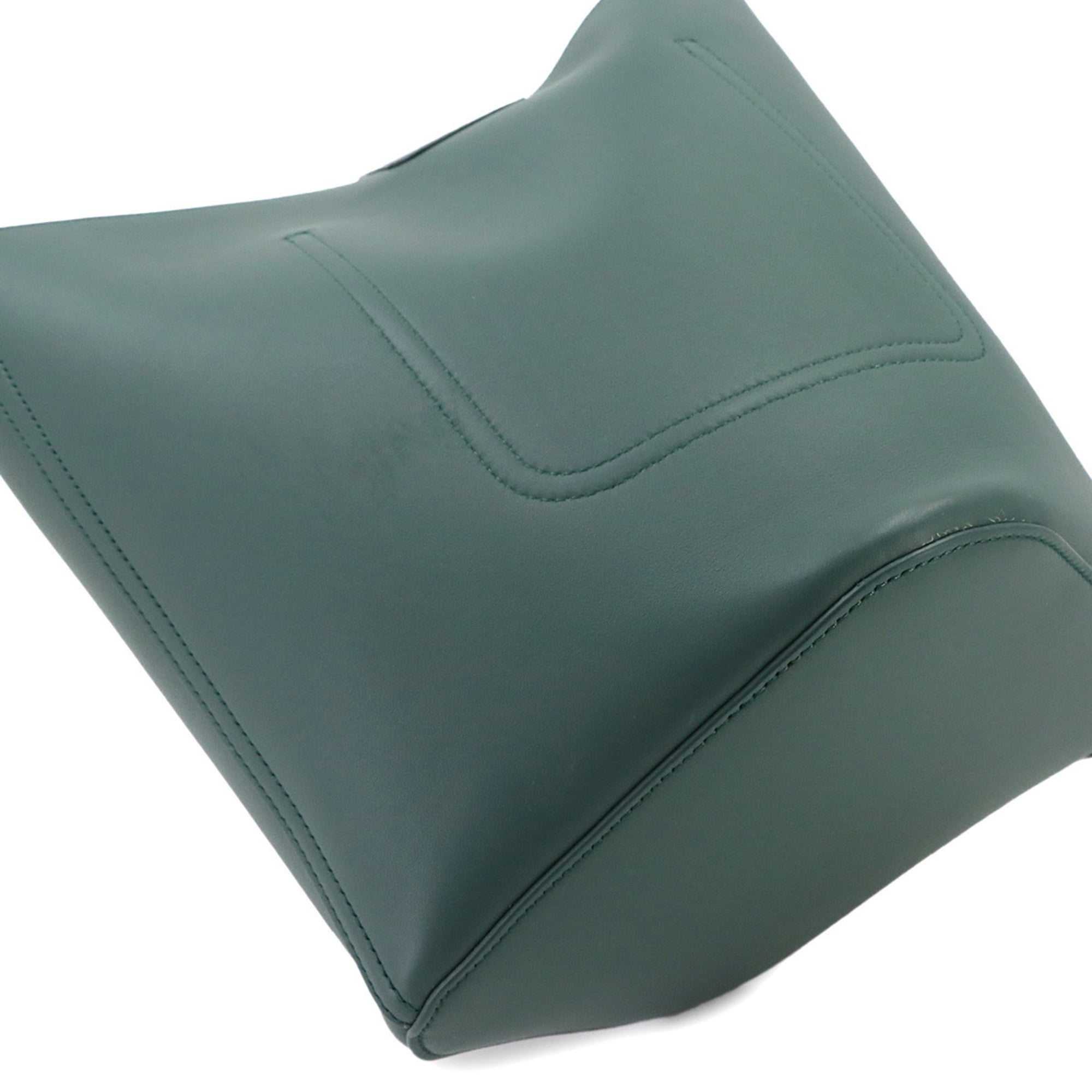 Loewe Green Leather Handbag Shoulder Bag (Pre-Owned)