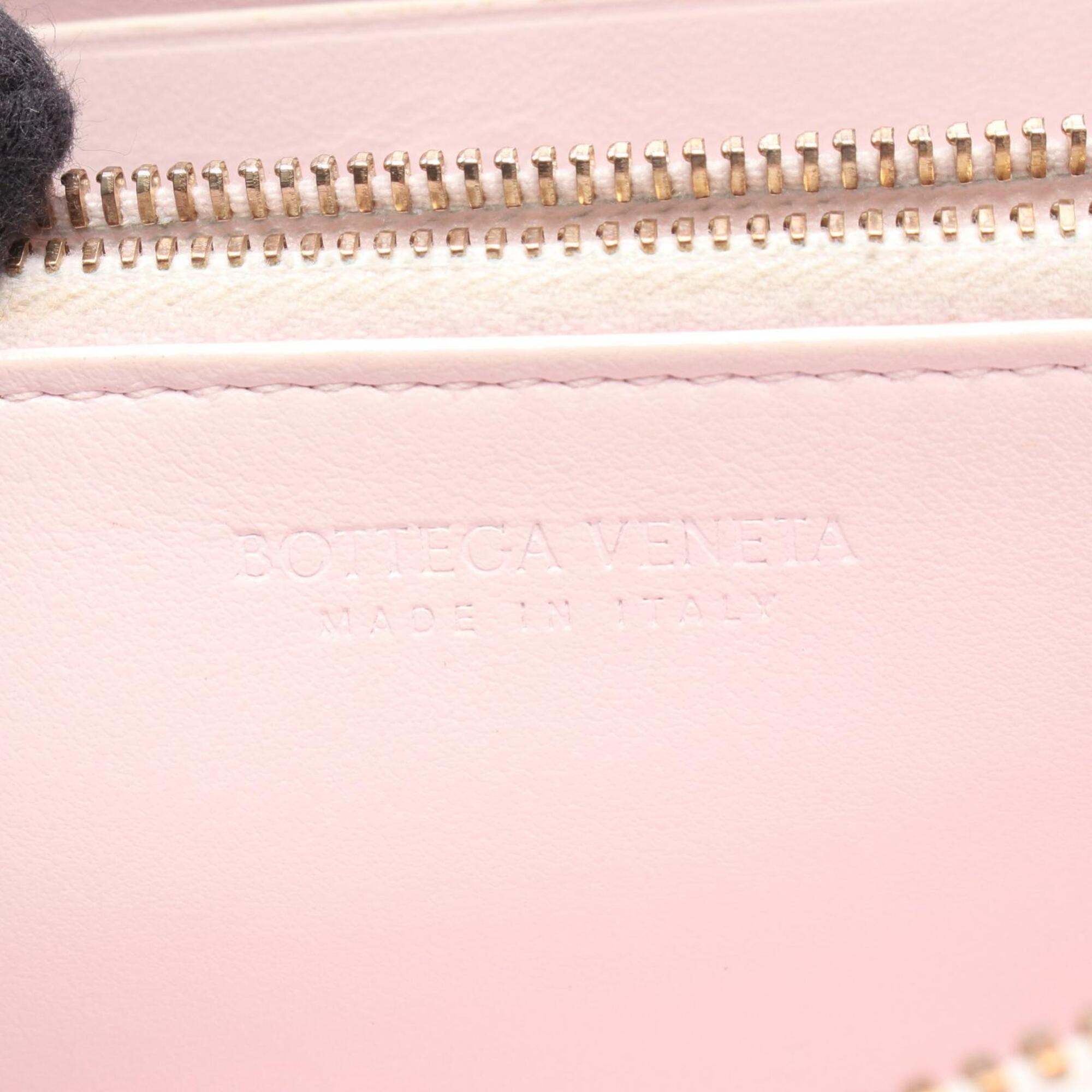 Bottega Veneta Pink Intrecciato Long Wallet (Bi-Fold) (Pre-Owned)