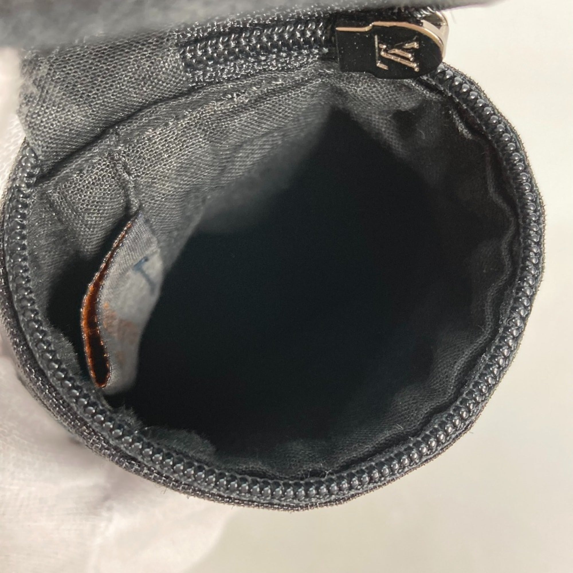 Louis Vuitton Black Monogram Cotton Polyester Pouch (Pre-Owned)