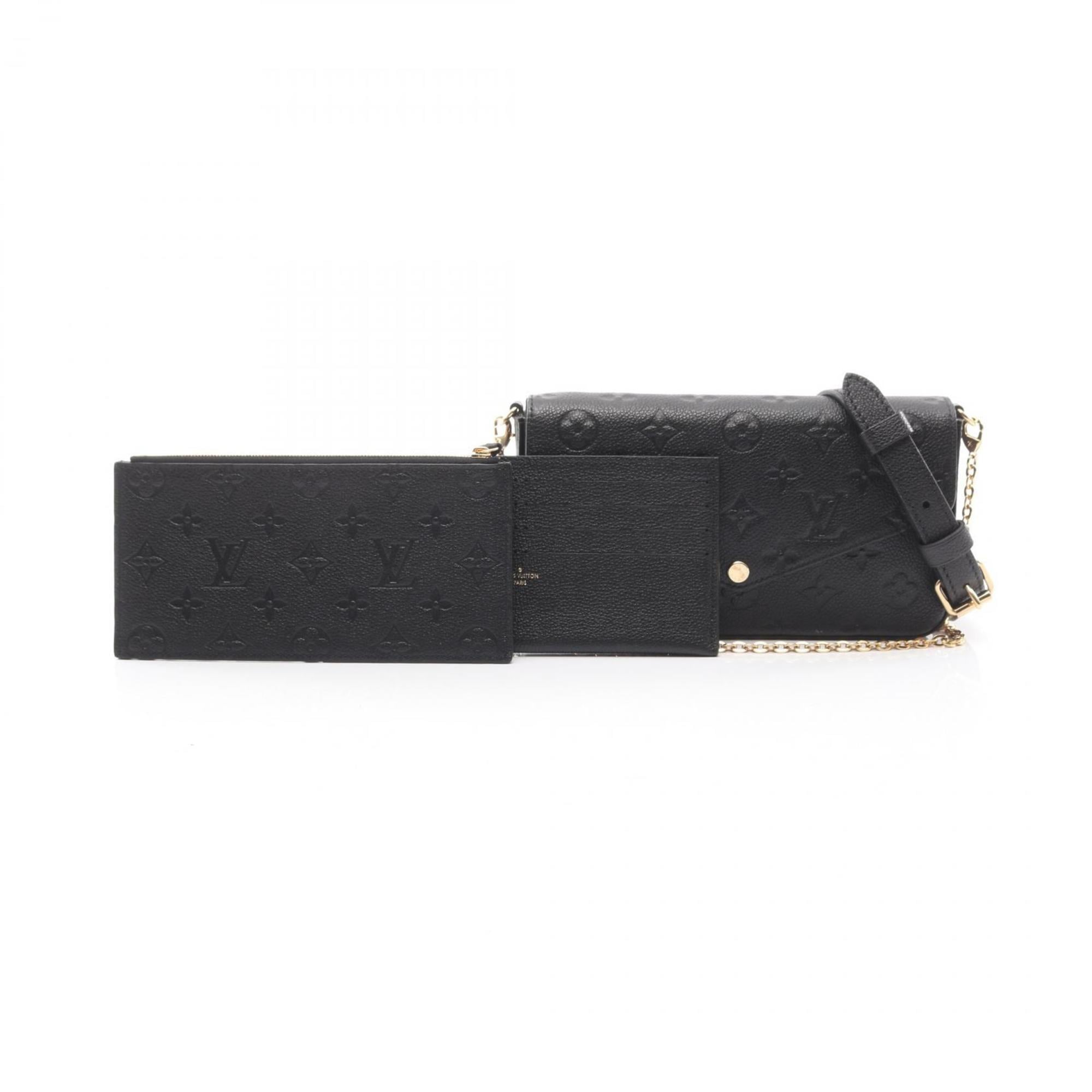 Louis Vuitton Black Noir Monogram Empreinte Pochette Shoulder Bag (Pre-Owned)