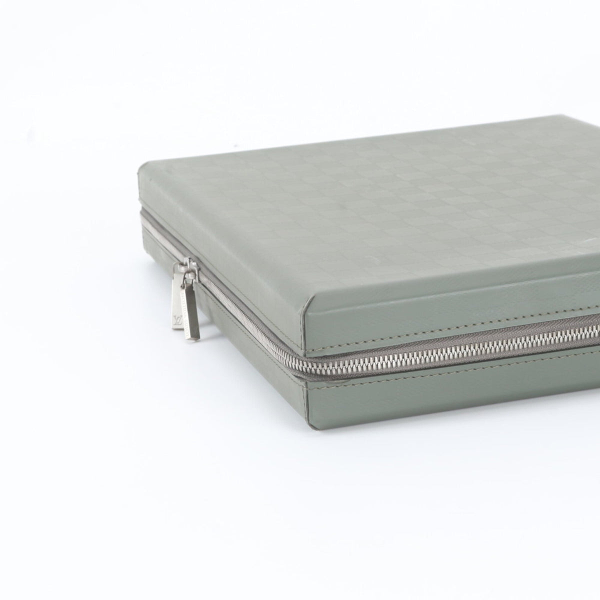 Louis Vuitton Green Leather Briefcase (Pre-Owned)