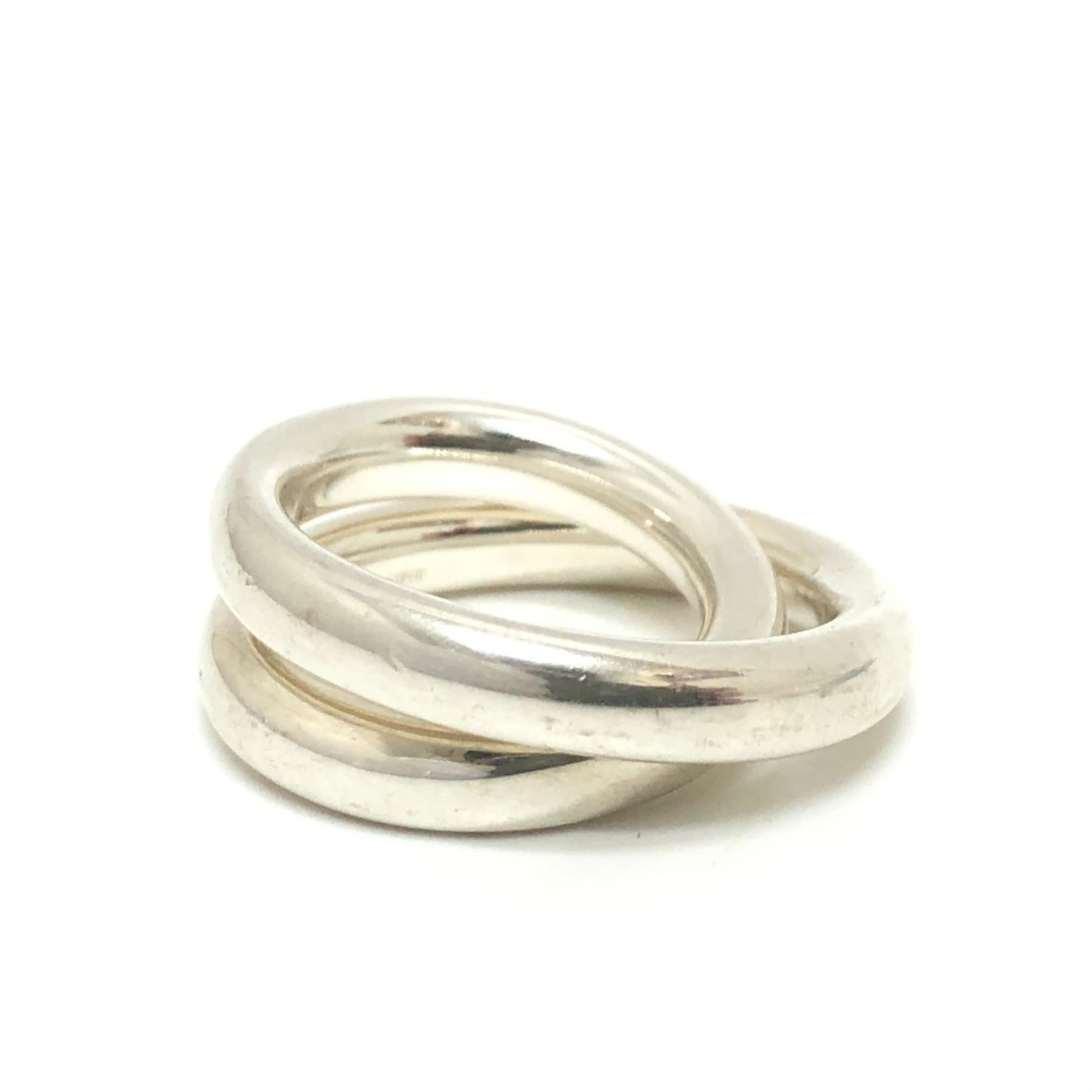 Hermes Silver Silver 925 Band Ring (Pre-Owned)