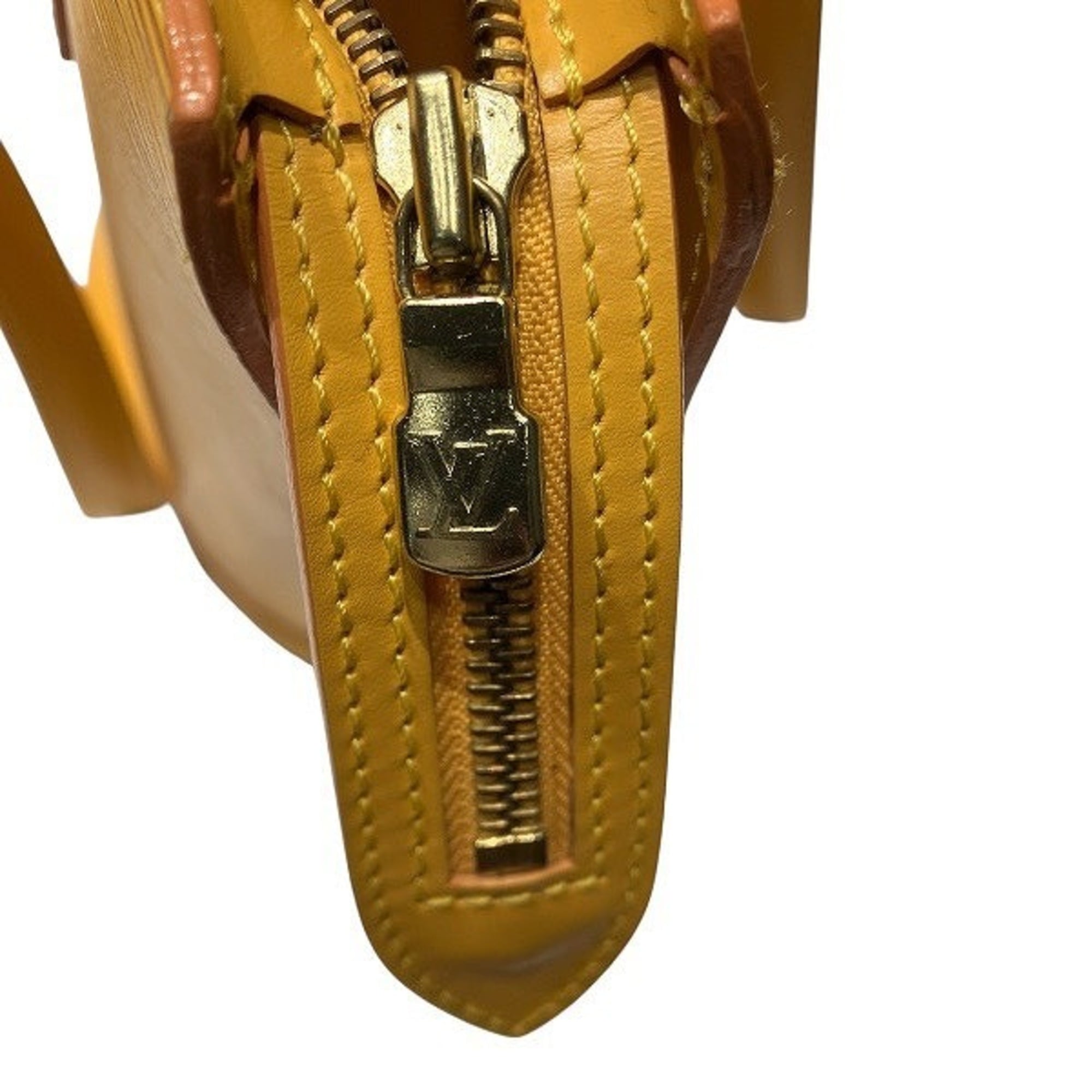 Louis Vuitton Yellow Leather Handbag Shoulder Bag (Pre-Owned)