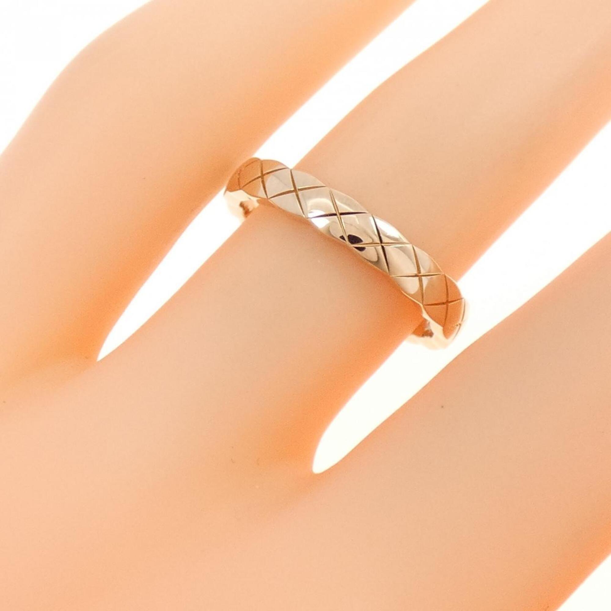 Chanel Pink Gold Pink Gold (18K) Band Ring (Pre-Owned)