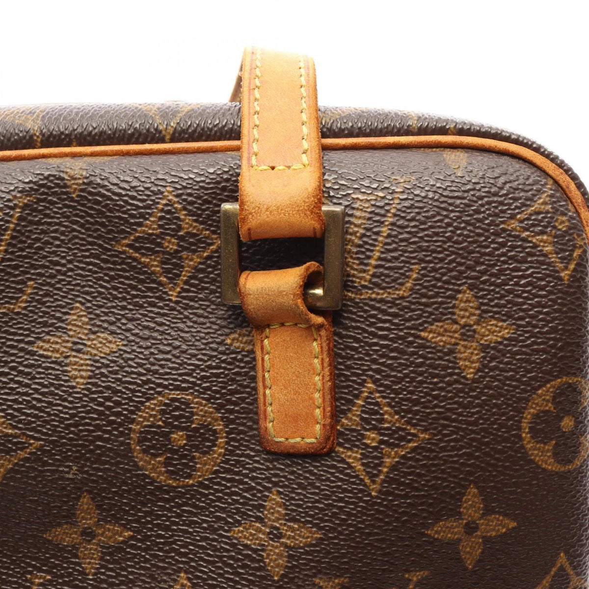 Louis Vuitton Brown Monogram Coated Canvas Pvc Handbag Shoulder Bag (Pre-Owned)