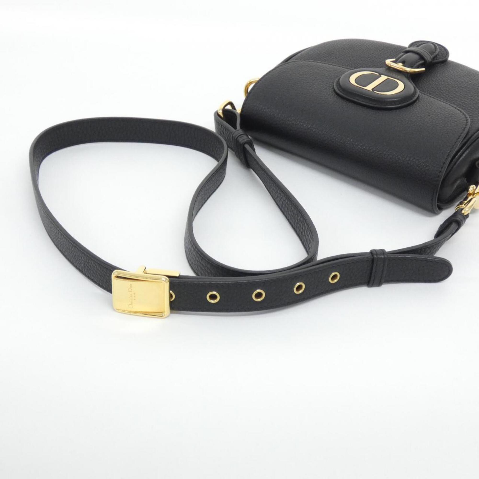Christian Dior Black Leather Shoulder Bag (Pre-Owned)