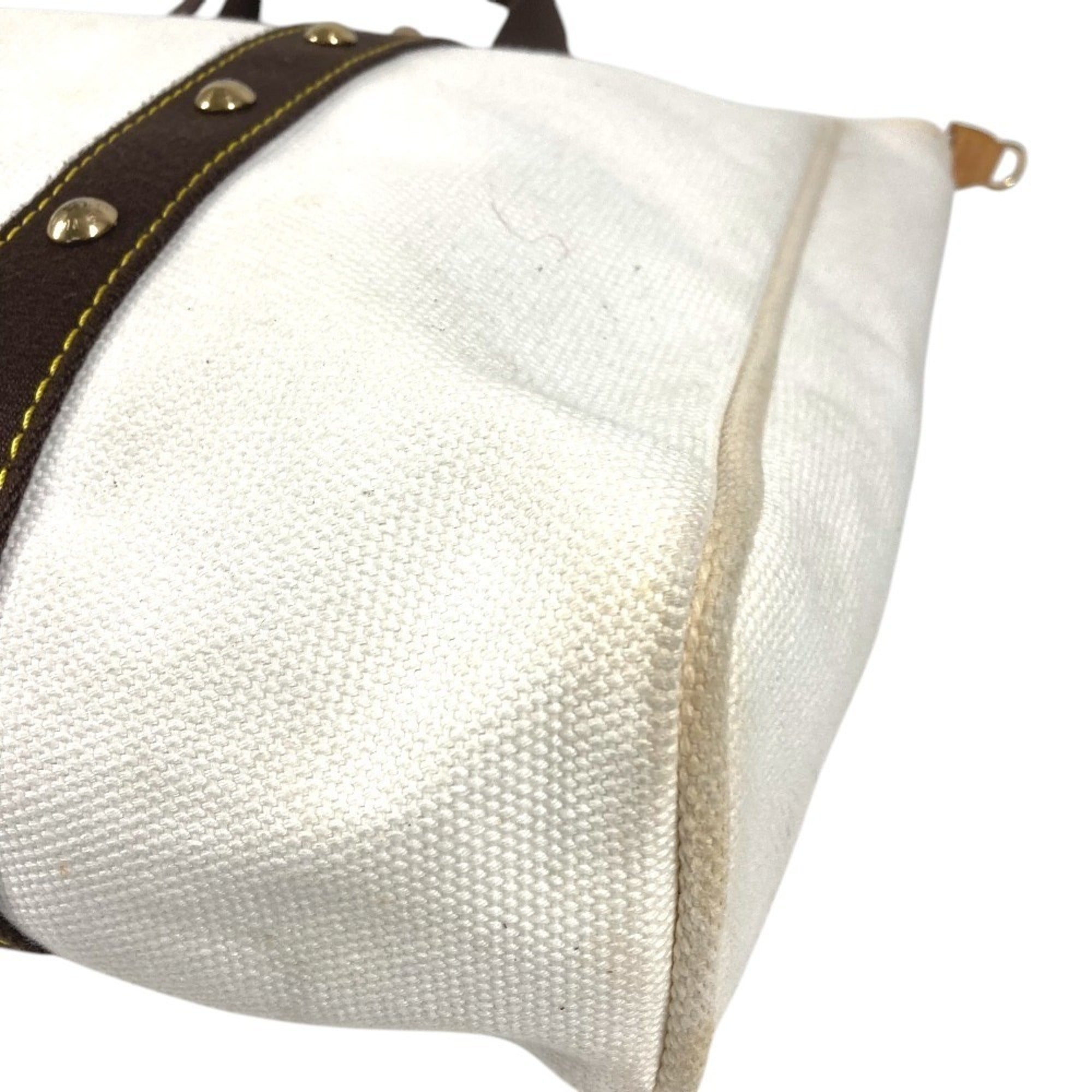 Louis Vuitton Antigua Ecru White Canvas Shoulder Bag Tote Bag (Pre-Owned)