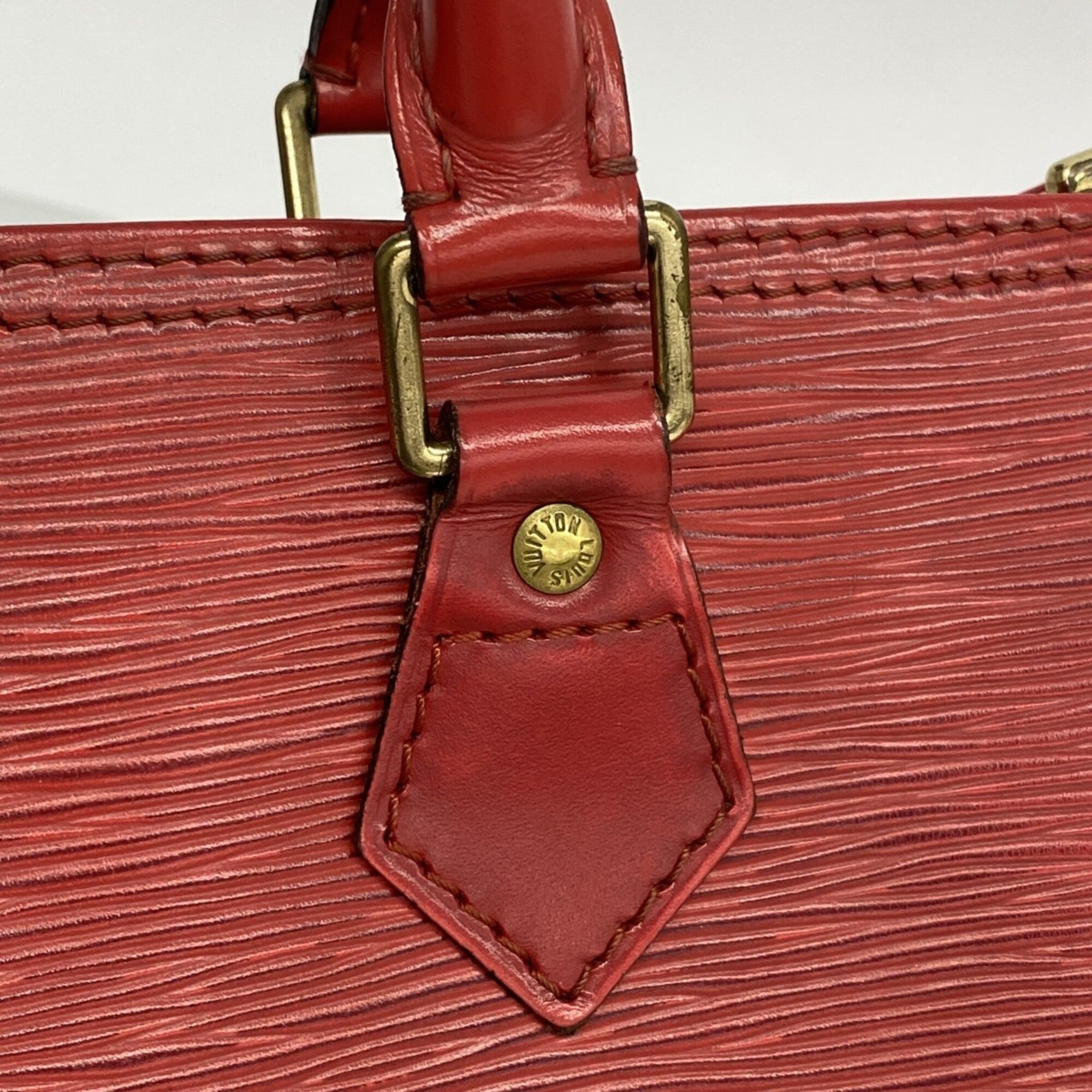 Louis Vuitton Castilian Red Handbag (Pre-Owned)