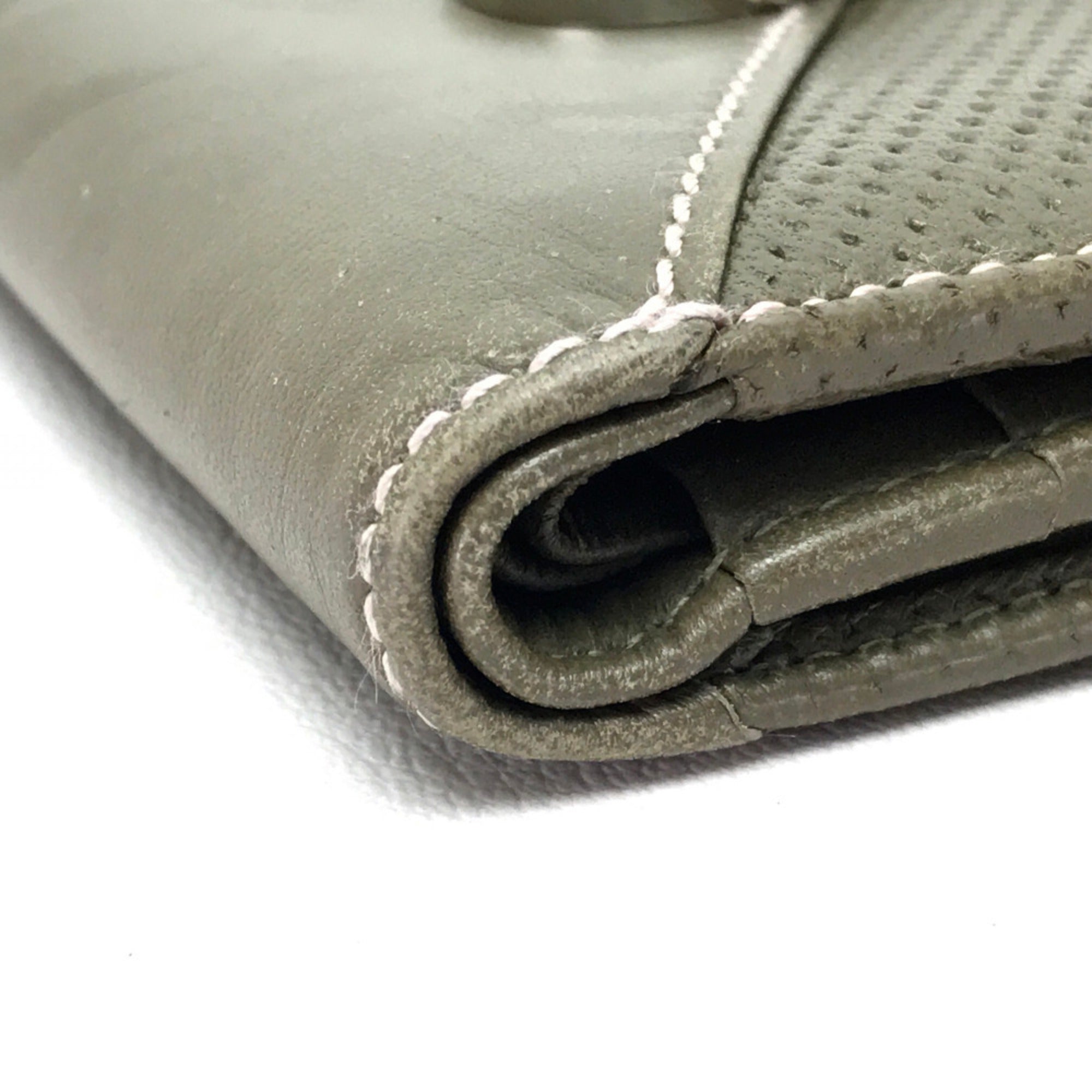 Loewe Khaki Leather Wallet (Bi-Fold) (Pre-Owned)