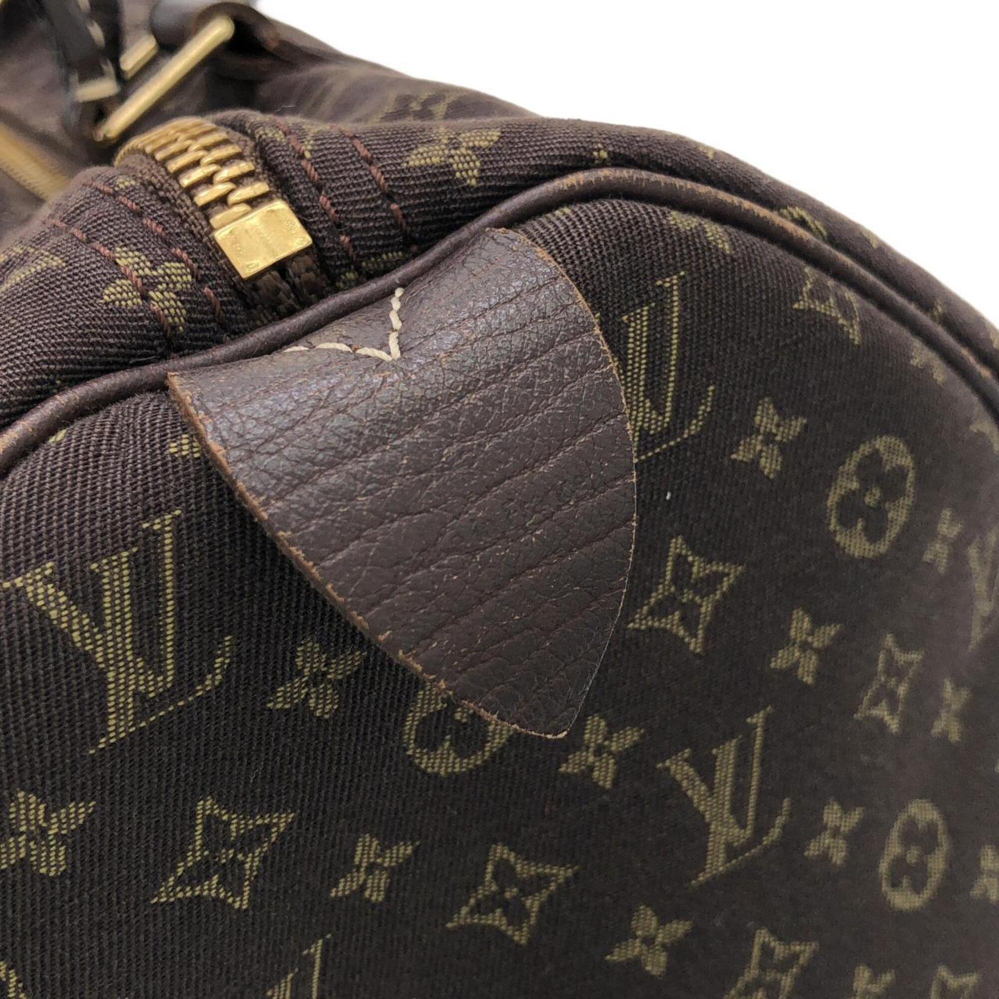 Louis Vuitton Monogram Mini Ebene Canvas Boston Bag (Pre-Owned)