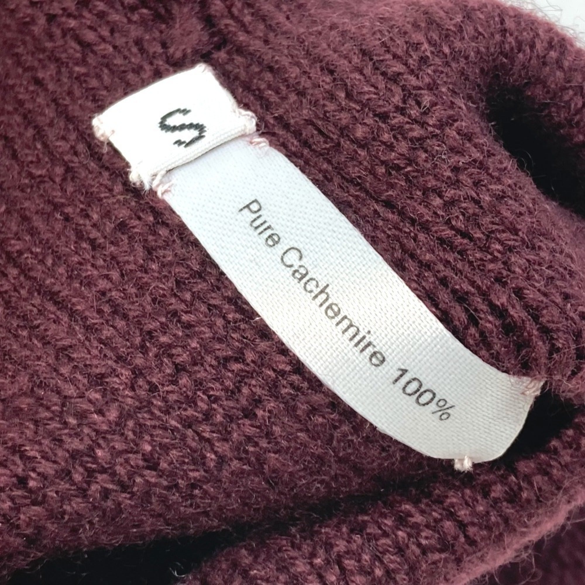 Hermes Bordeaux Cashmere Warm Gloves (Pre-Owned)