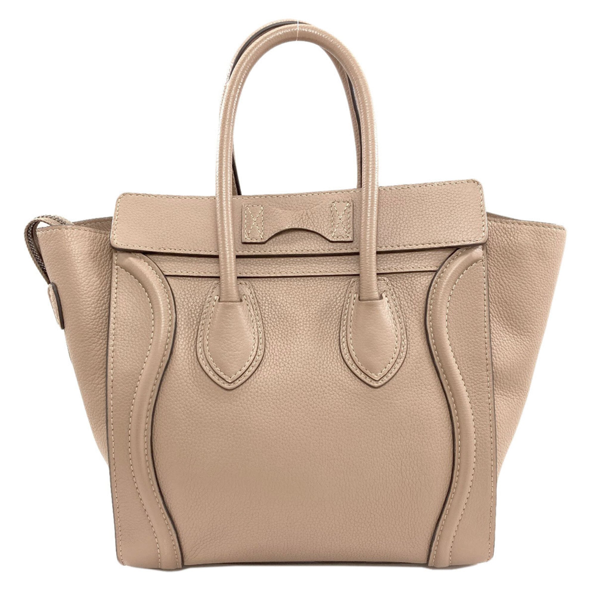 Celine Beige Leather Tote Bag (Pre-Owned)