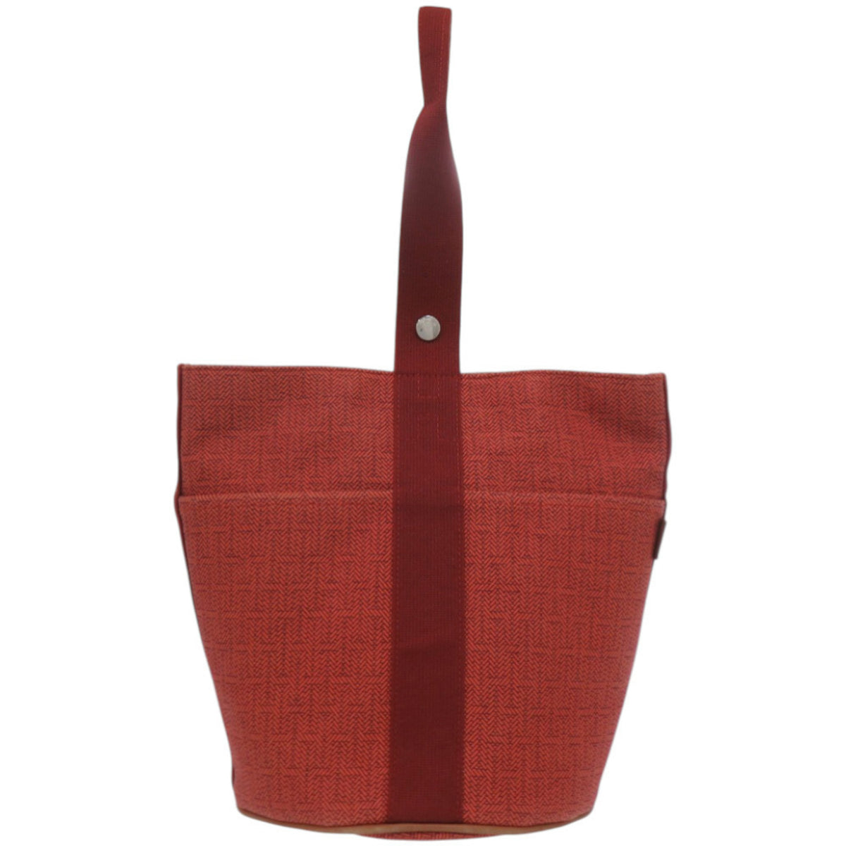 Hermes Orange Toile H Handbag (Pre-Owned)