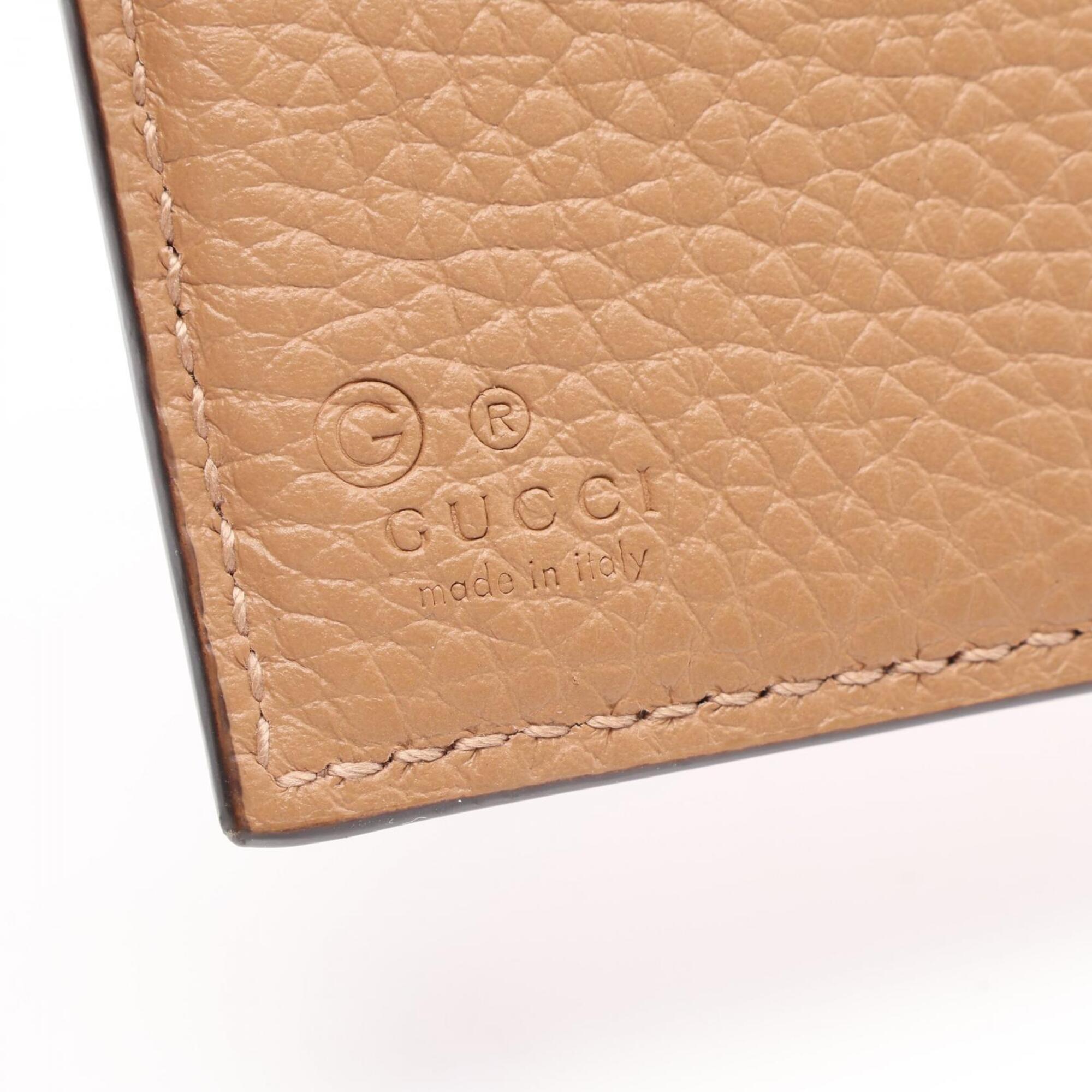 Gucci Brown Leather Wallet (Bi-Fold) (Pre-Owned)