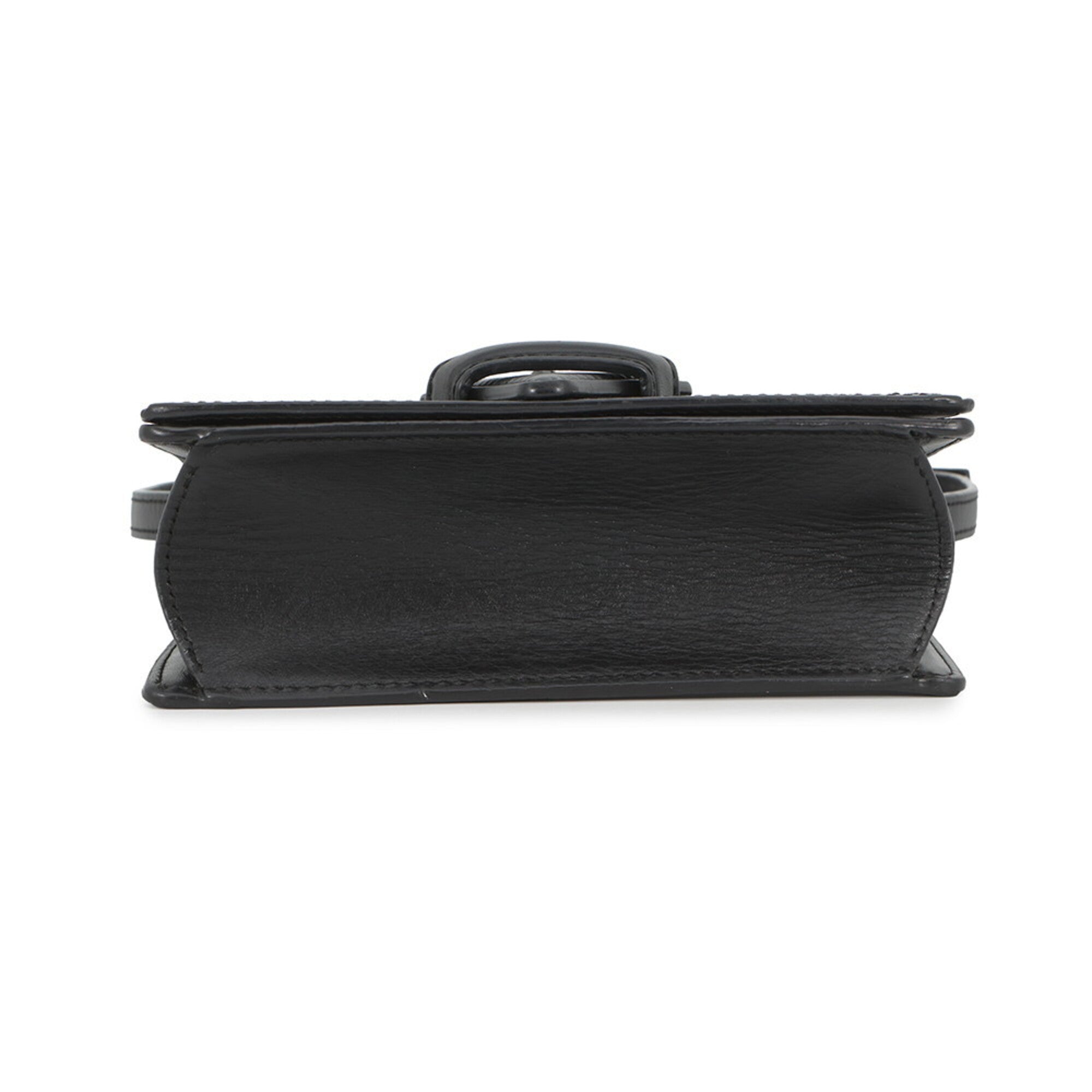 Loewe Barcelona Black Leather Handbag Shoulder Bag (Pre-Owned)