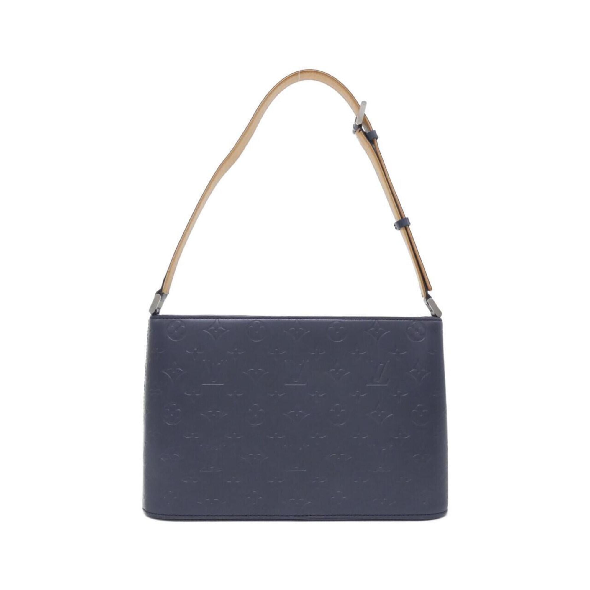 Louis Vuitton Blue Leather Shoulder Bag (Pre-Owned)