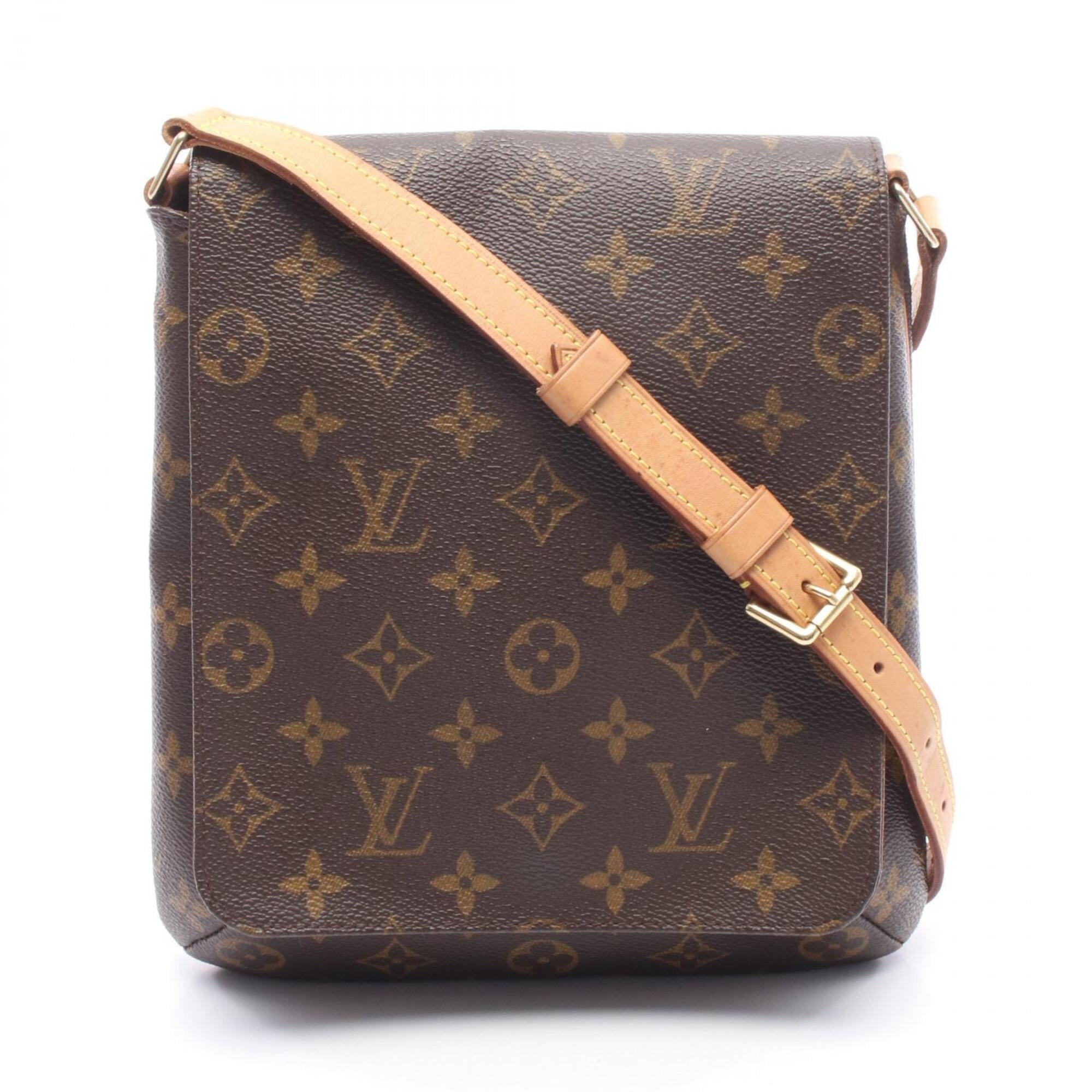 Louis Vuitton Brown Monogram Coated Canvas Handbag Shoulder Bag (Pre-Owned)