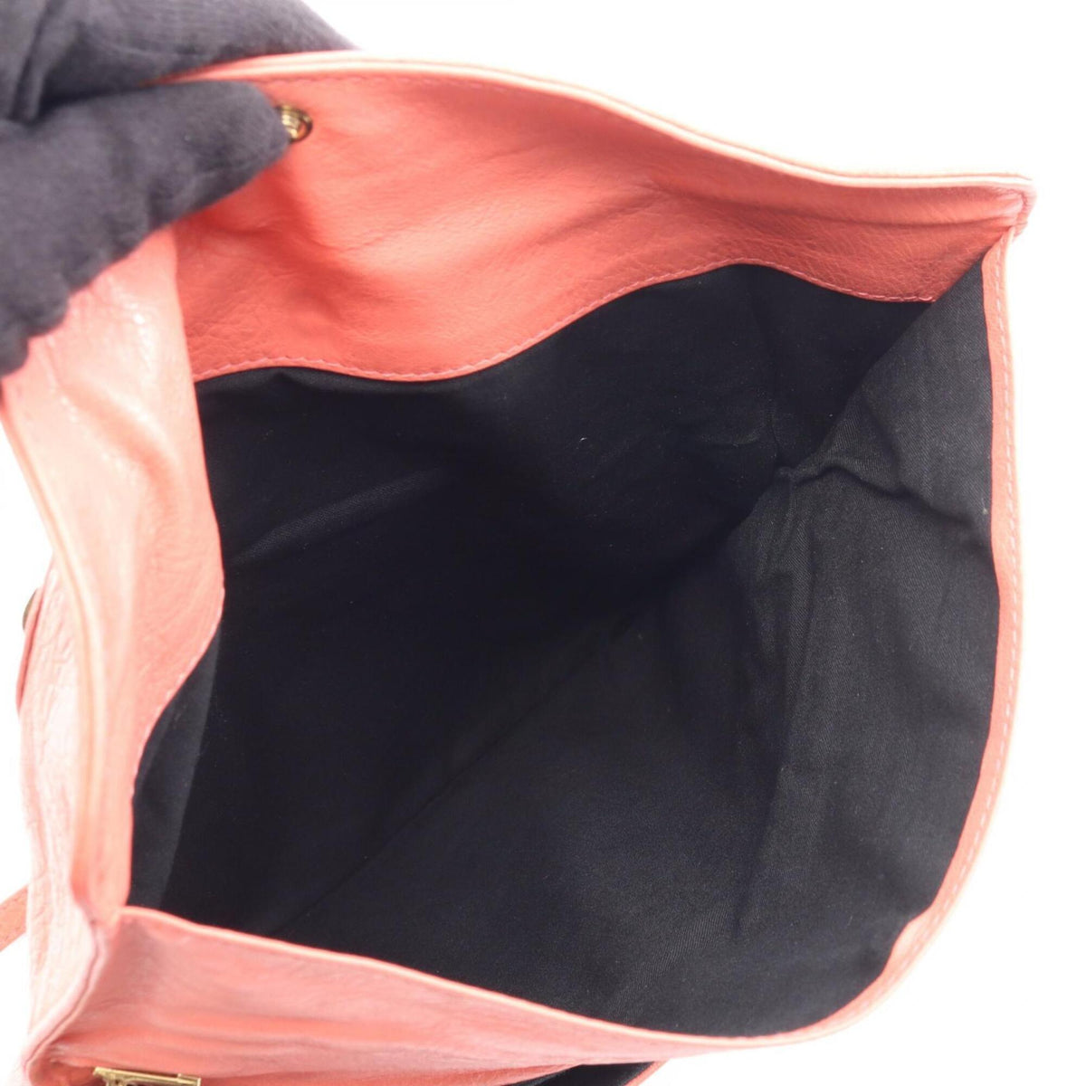 Balenciaga Orange Leather Clutch Bag (Pre-Owned)