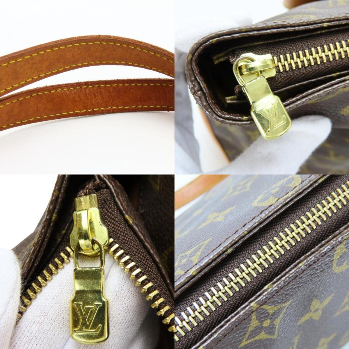 Louis Vuitton Brown Monogram Leather Tote Bag (Pre-Owned)