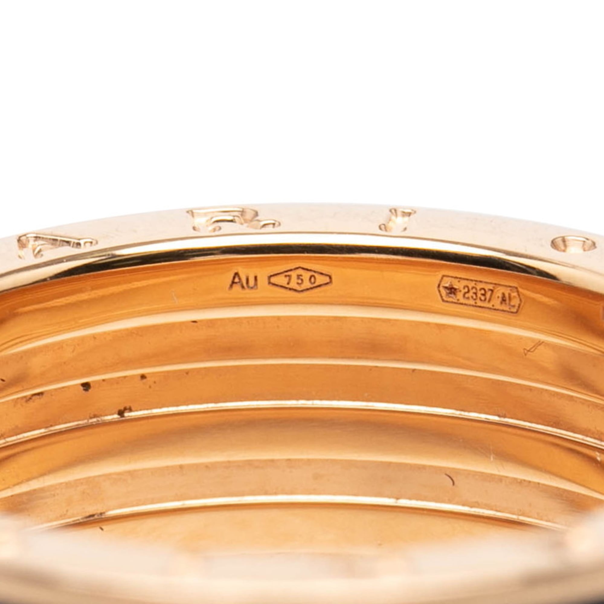 Bvlgari B.Zero1 Pink Gold Black Pink Gold (18K) Ceramic Band Ring (Pre-Owned)