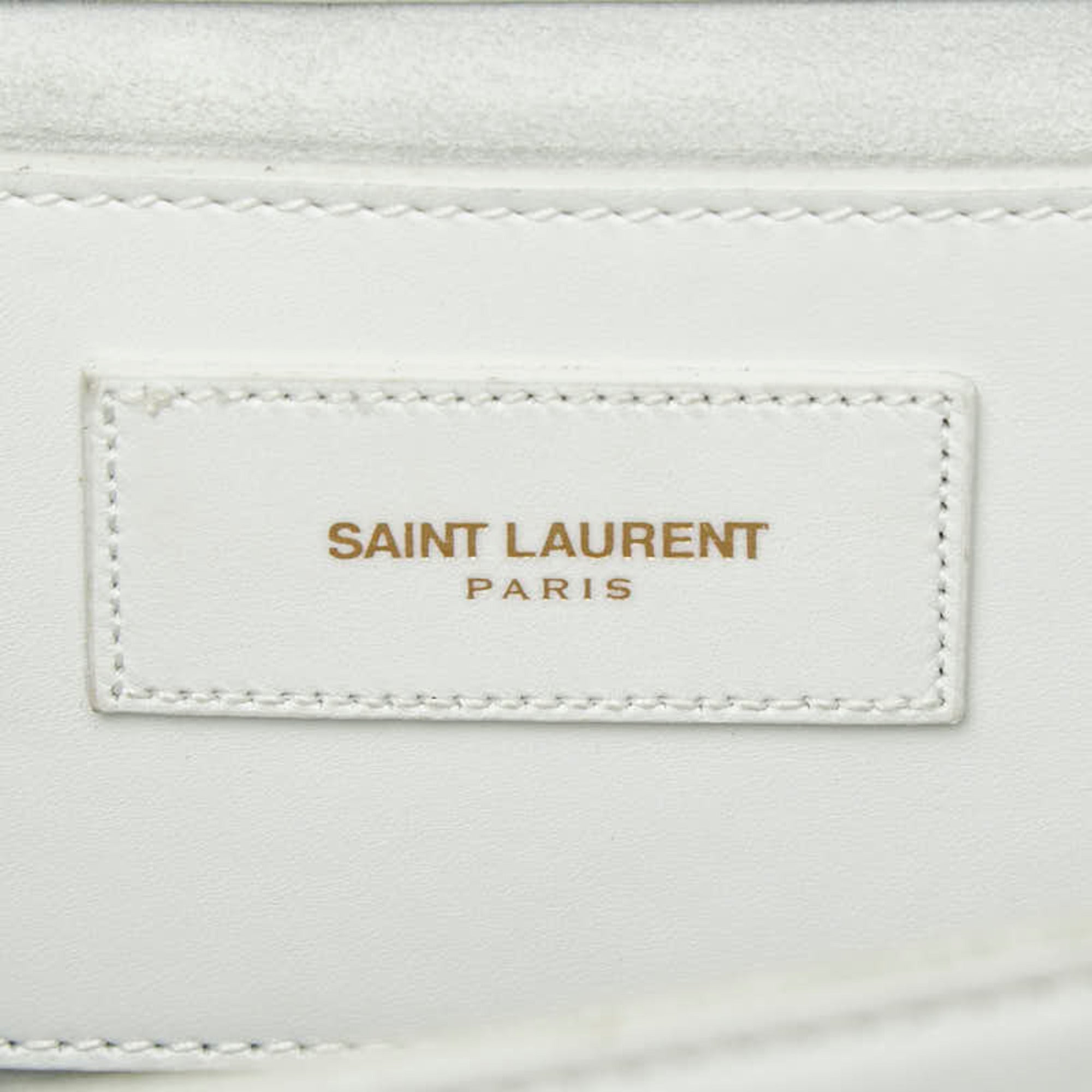 Saint Laurent White Leather Shoulder Bag (Pre-Owned)