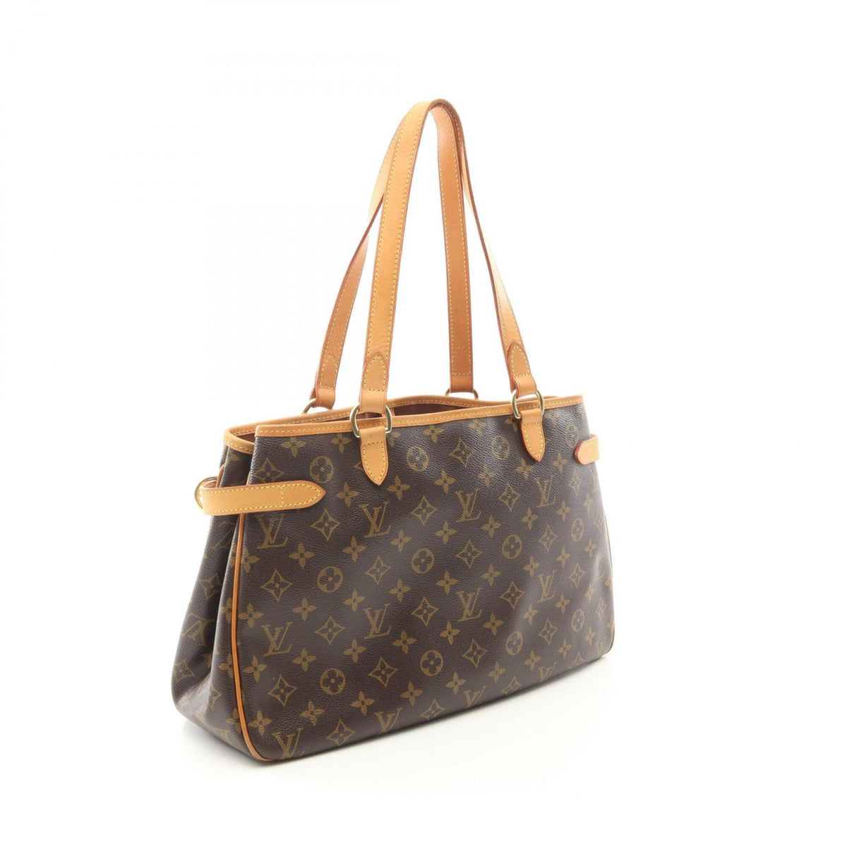 Louis Vuitton Brown Monogram Coated Canvas Leather Handbag Shoulder Bag (Pre-Owned)