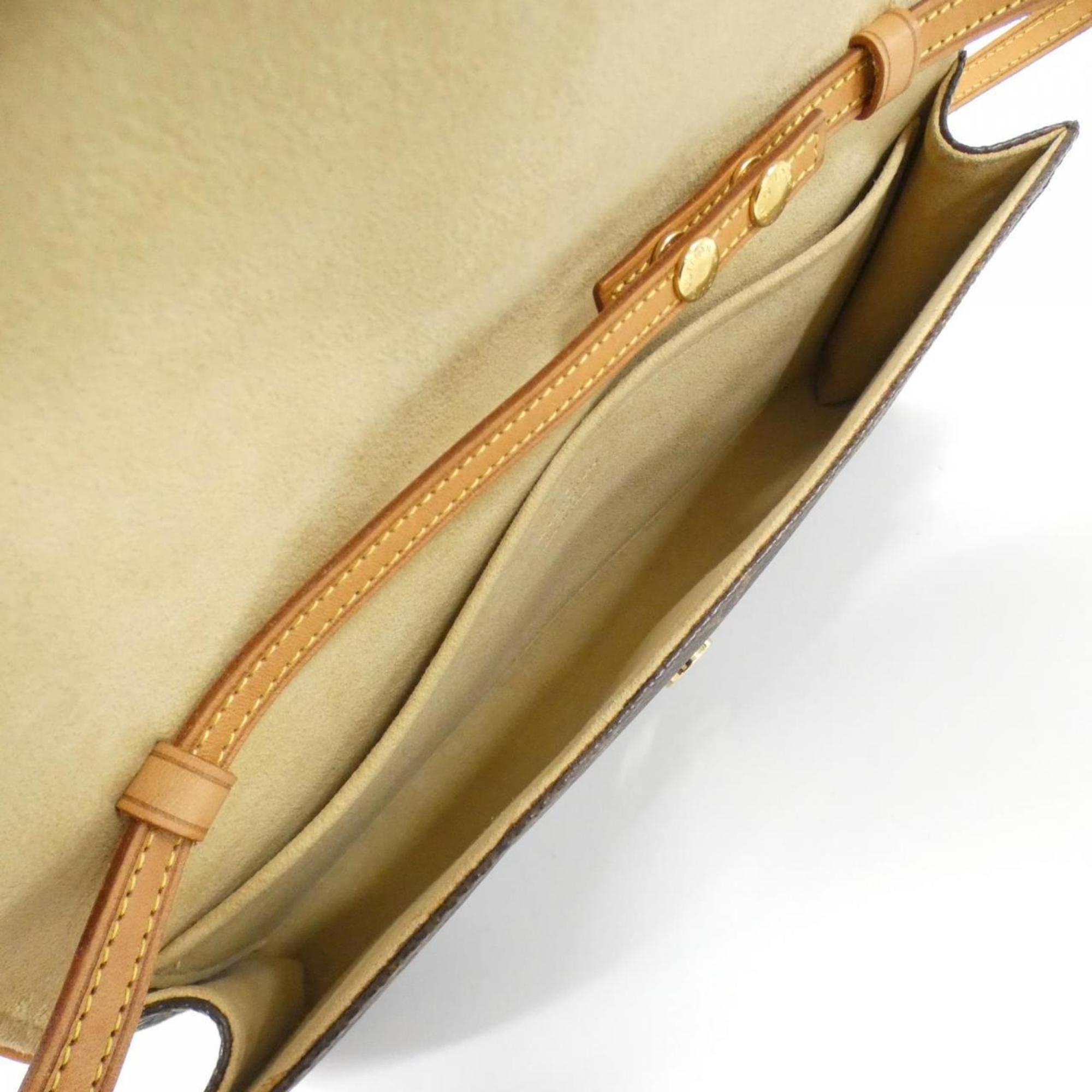Louis Vuitton Monogram Brown Monogram Monogram Pochette Shoulder Bag (Pre-Owned)