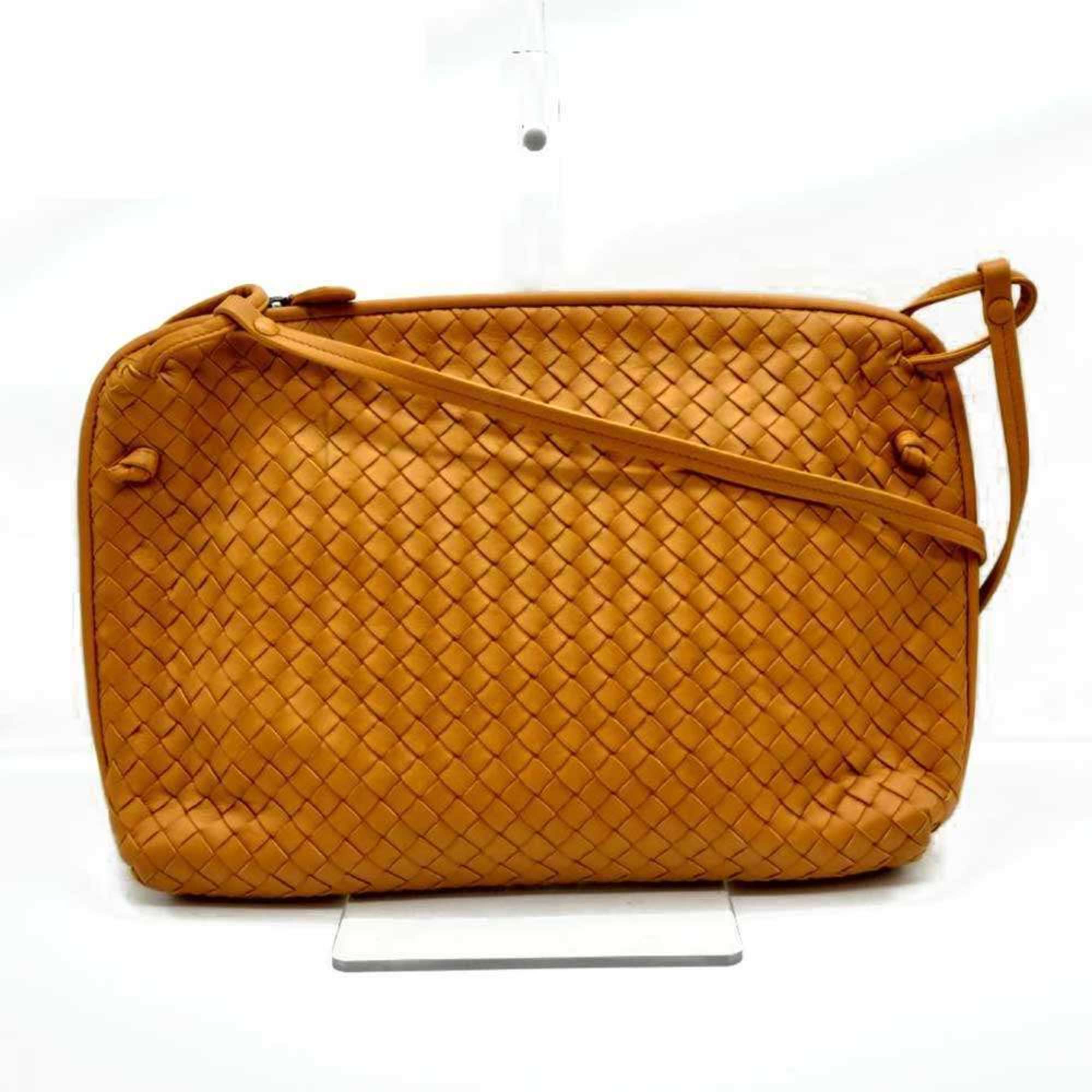 Bottega Veneta Intrecciato Brown Leather Shoulder Bag (Pre-Owned)