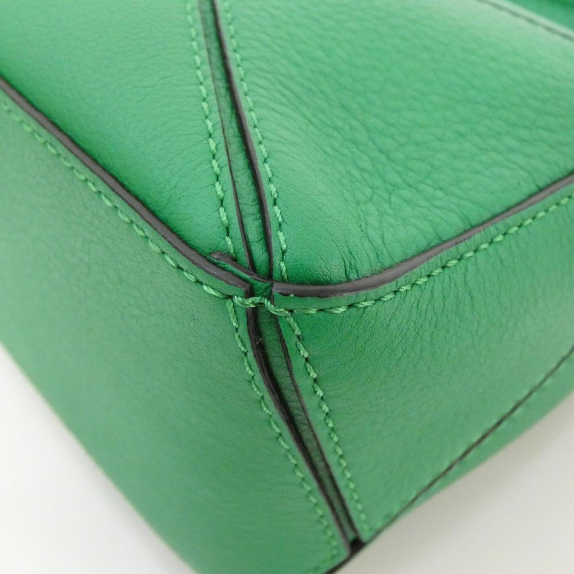 Loewe Green Leather Handbag (Pre-Owned)