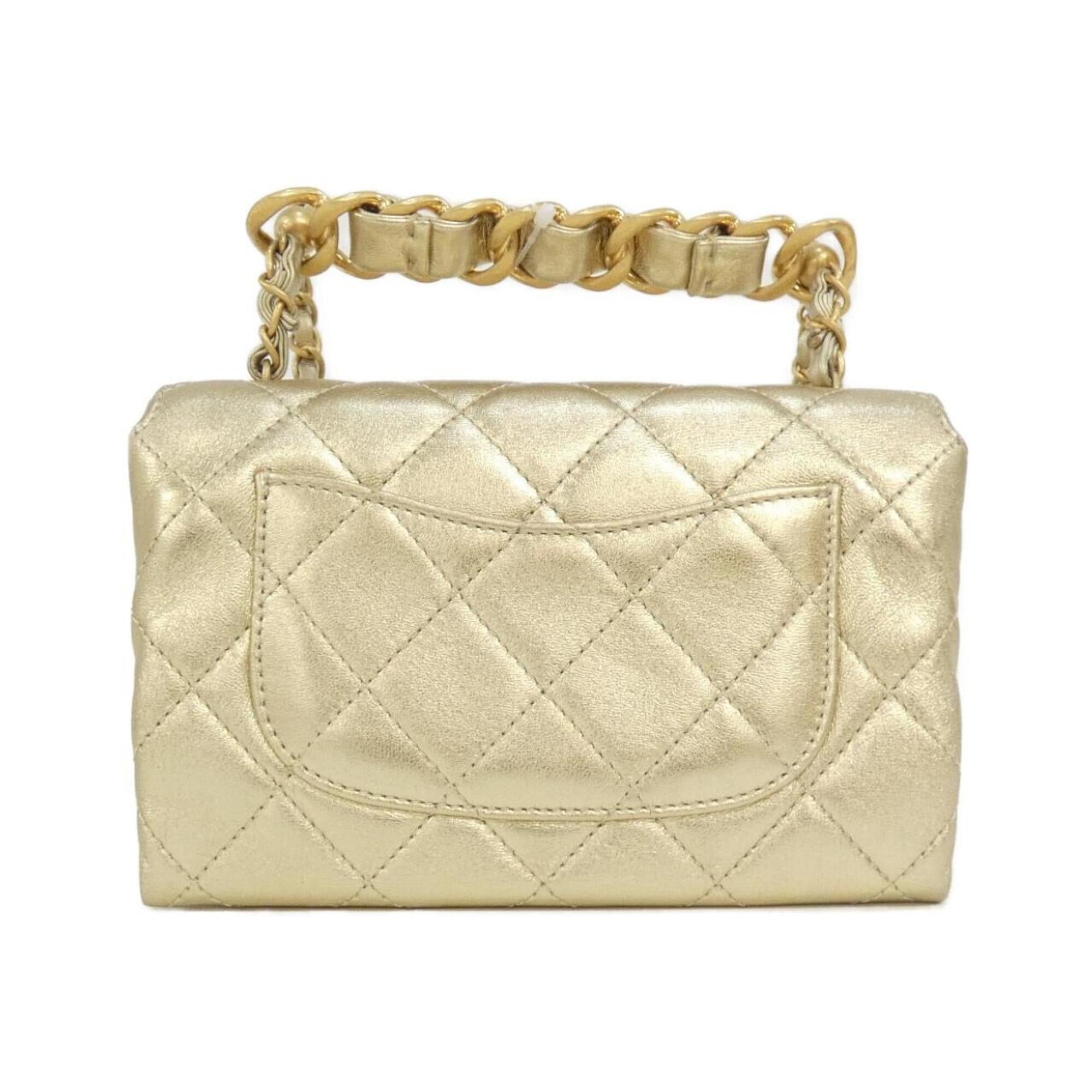 Chanel Gold Handbag (Pre-Owned)