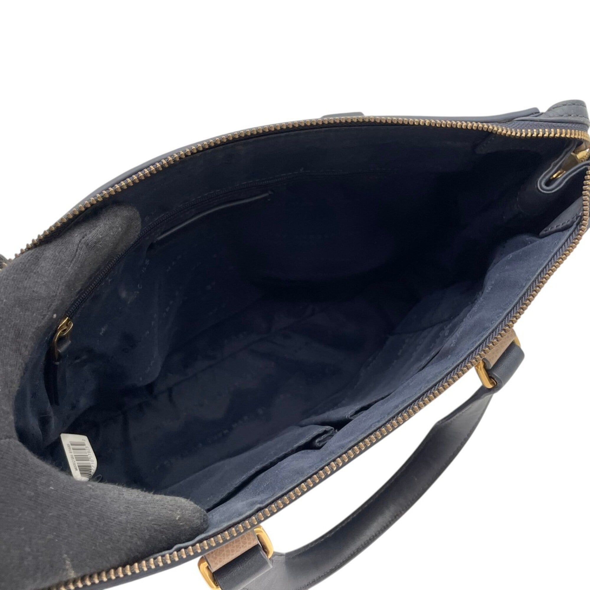 Marc By Marc Jacobs Beige Blue Leather Handbag Tote Bag (Pre-Owned)