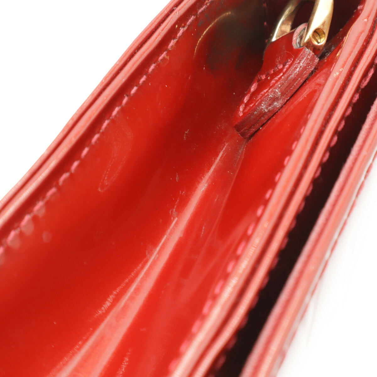 Louis Vuitton Red Color Clutch Bag Shoulder Bag (Pre-Owned)