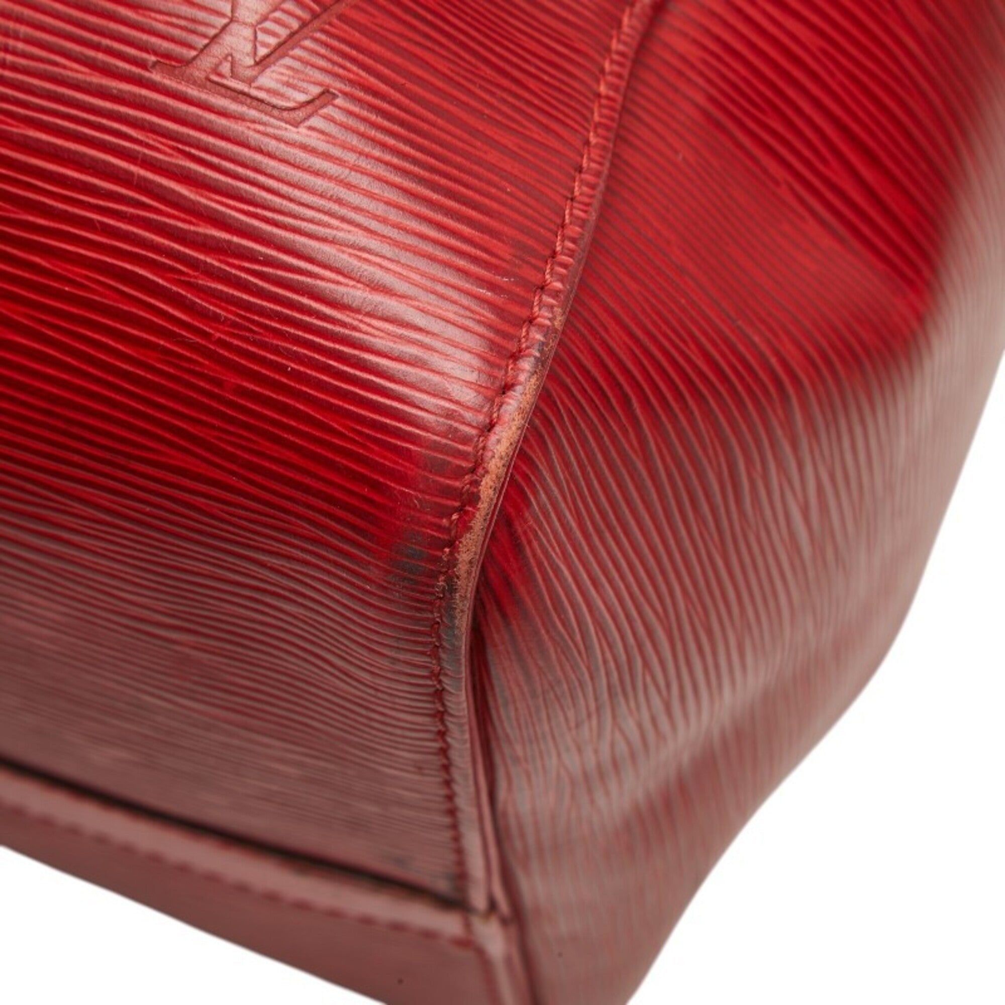 Louis Vuitton Castilian Red Leather Boston Bag (Pre-Owned)