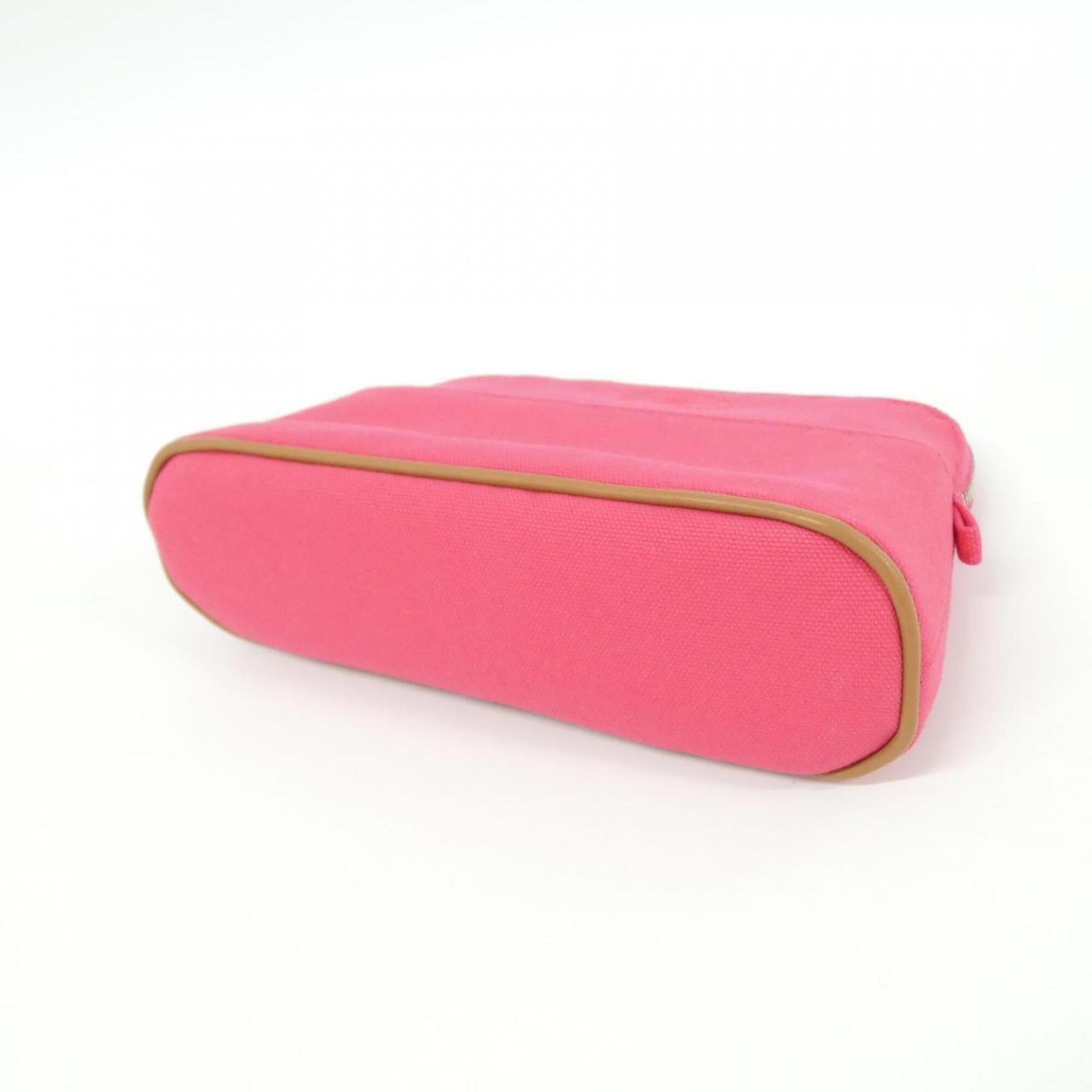 Hermes Pink Canvas Handbag Pouch (Pre-Owned)