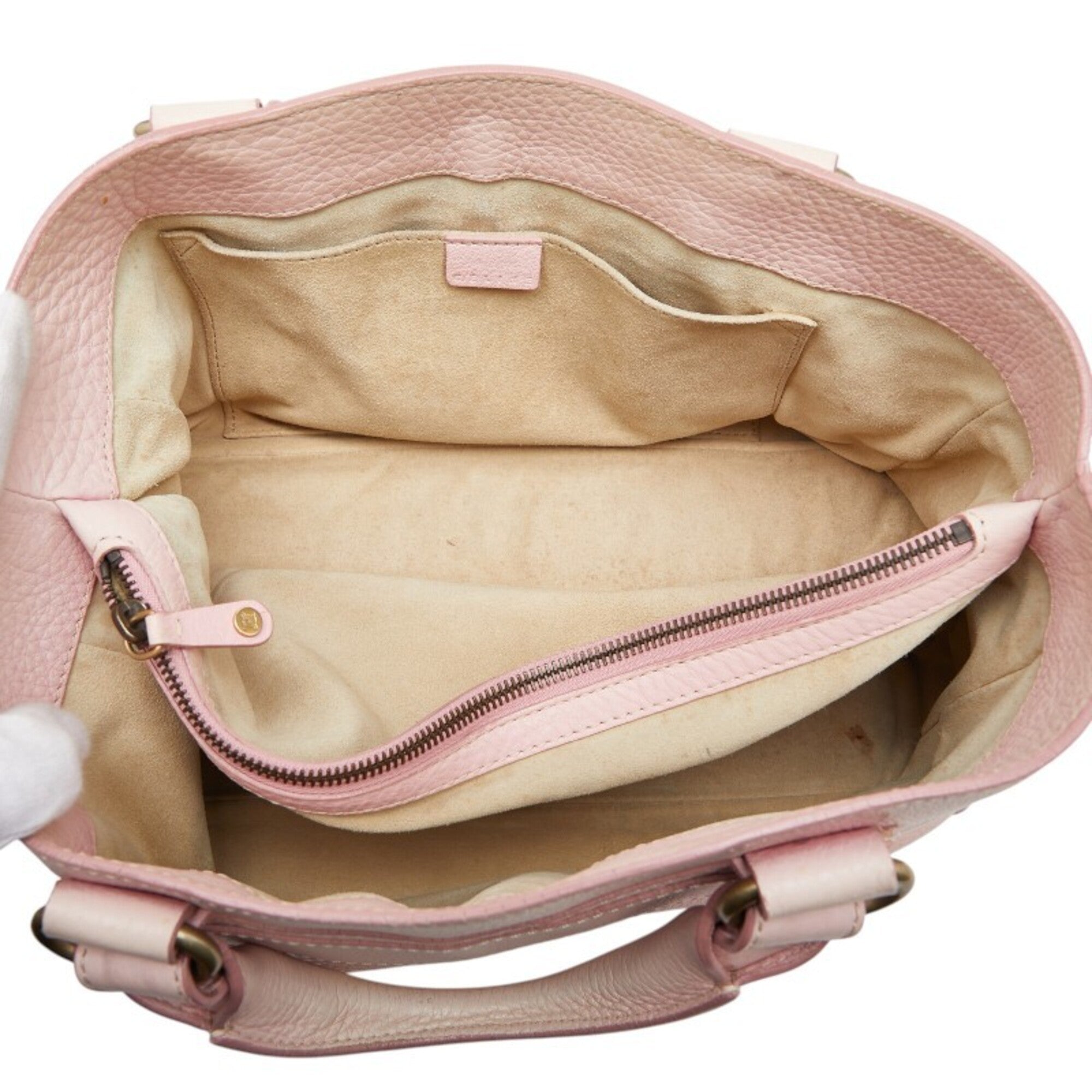 Celine Boogie Pink Leather Handbag (Pre-Owned)