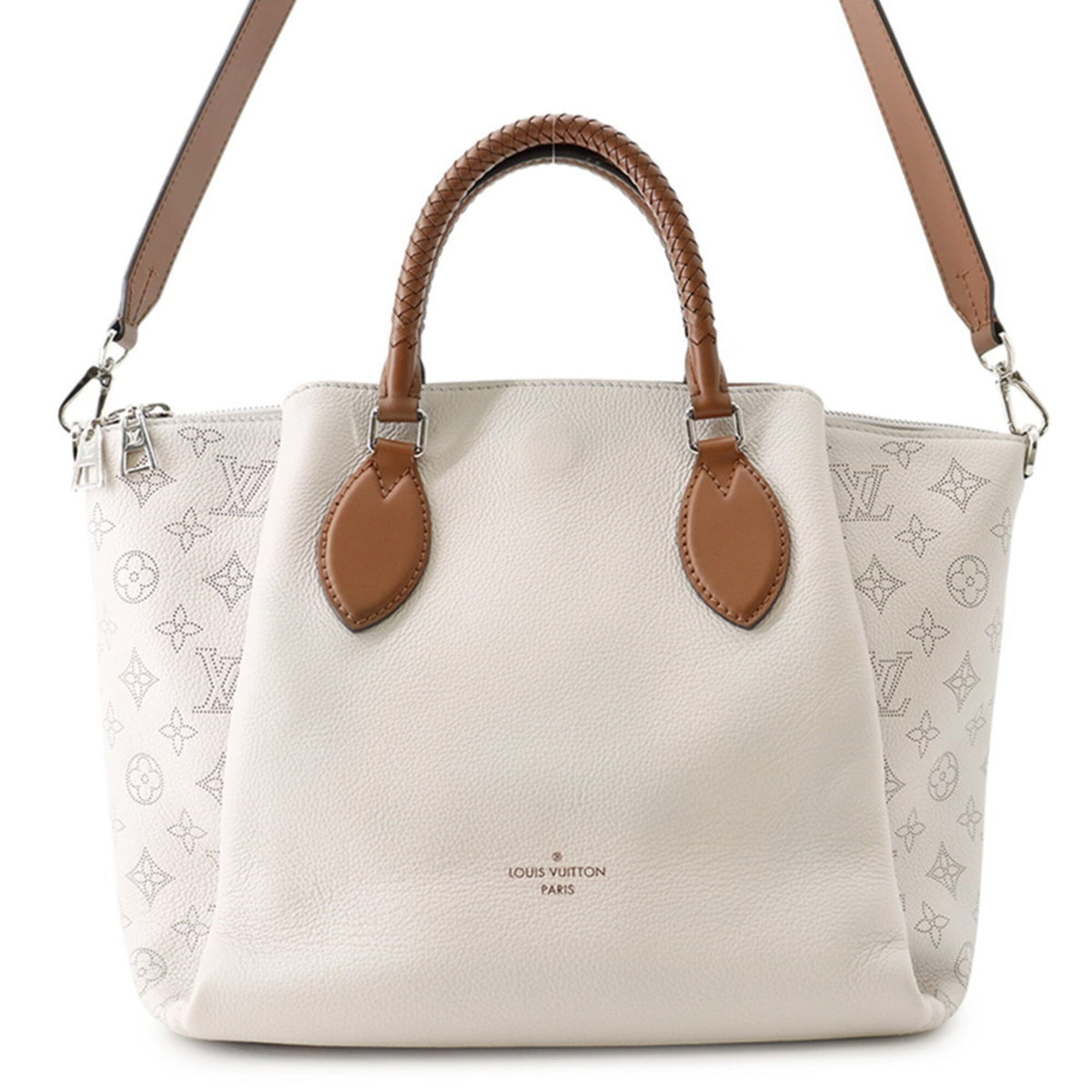 Louis Vuitton Galle Monogram Mahina Leather Handbag Shoulder Bag (Pre-Owned)