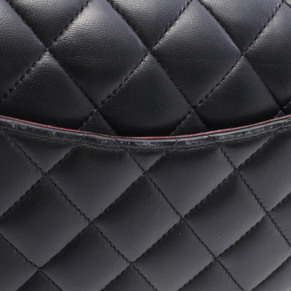 Chanel Black Leather Handbag Shoulder Bag (Pre-Owned)