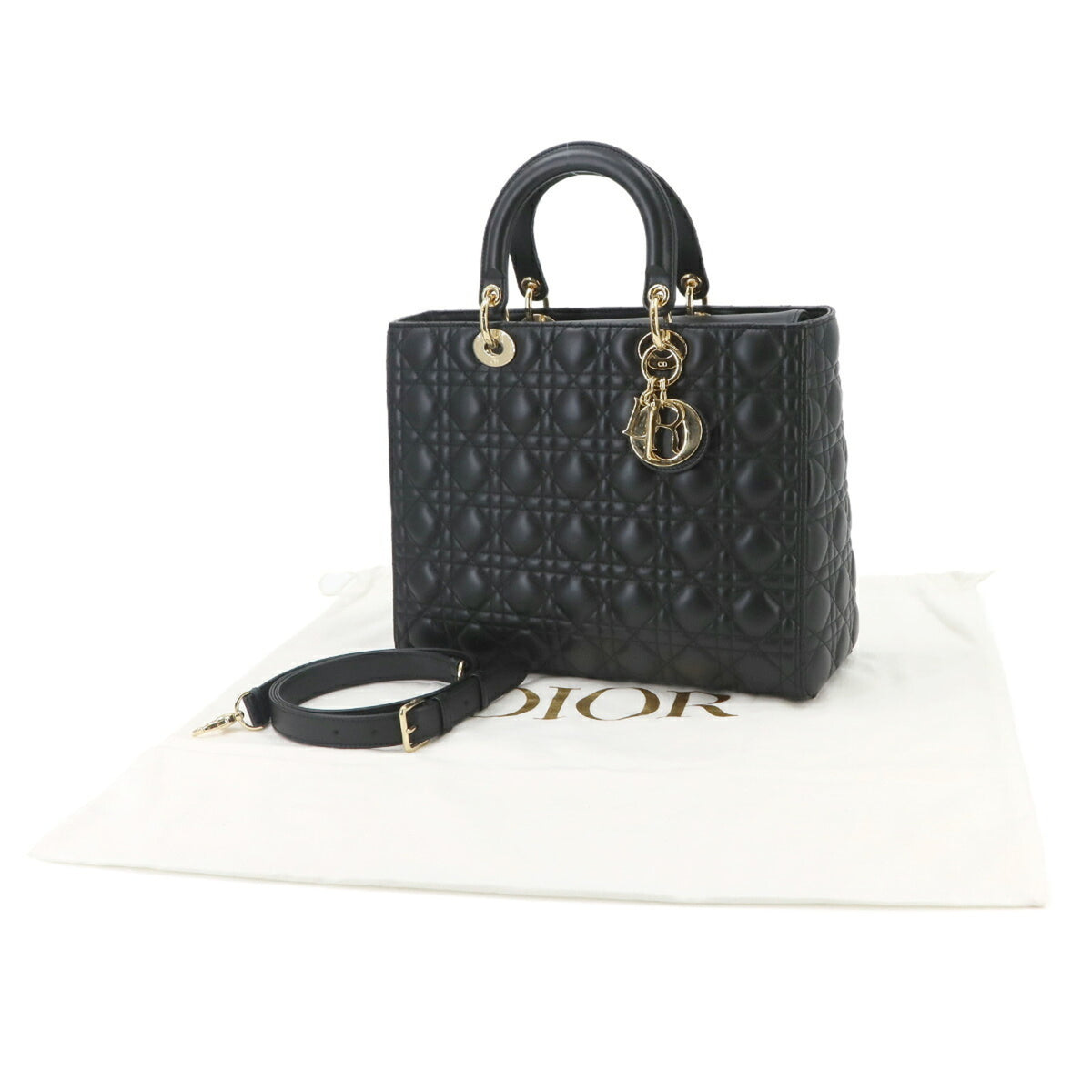 Christian Dior Black Leather Handbag (Pre-Owned)