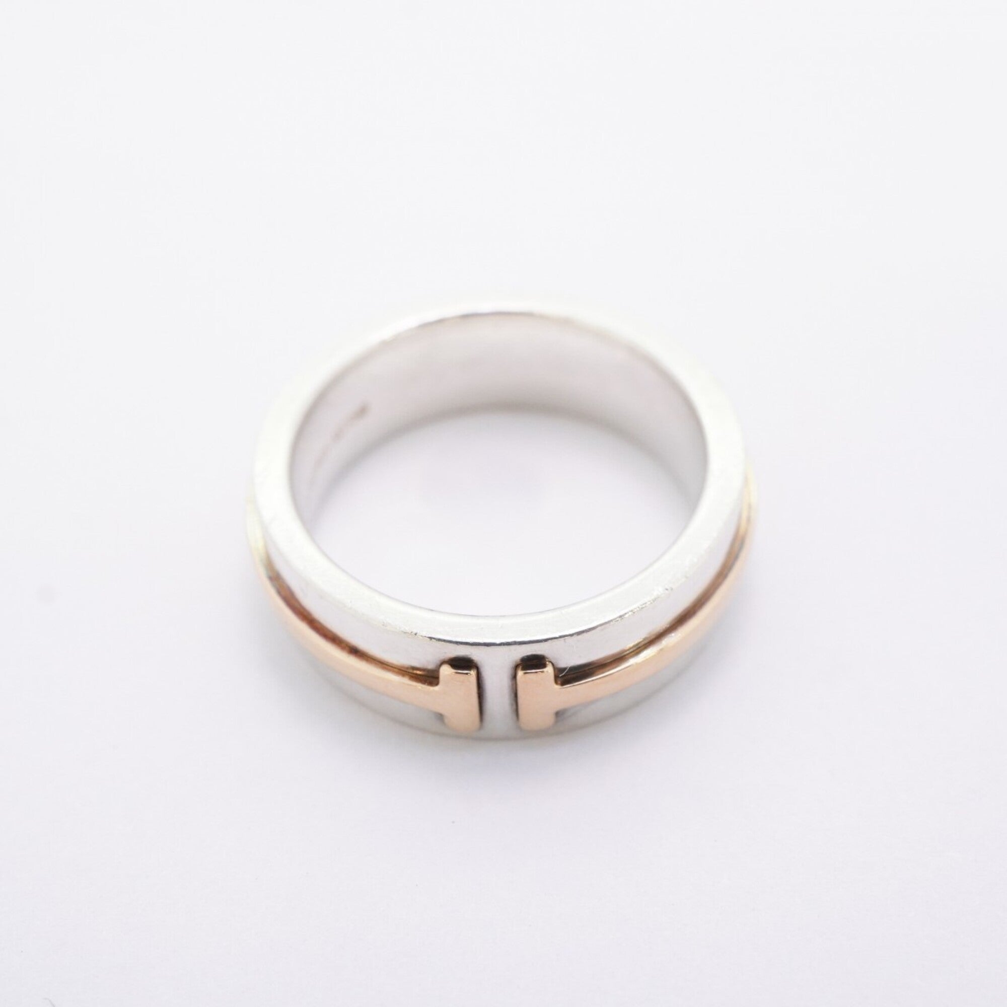 Tiffany Pink Gold (18K) Silver 925 Band Ring (Pre-Owned)