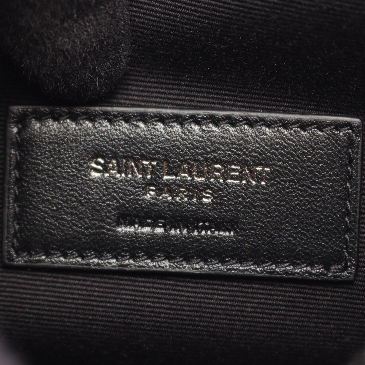 Yves Saint Laurent Black Leather Handbag Pouch (Pre-Owned)